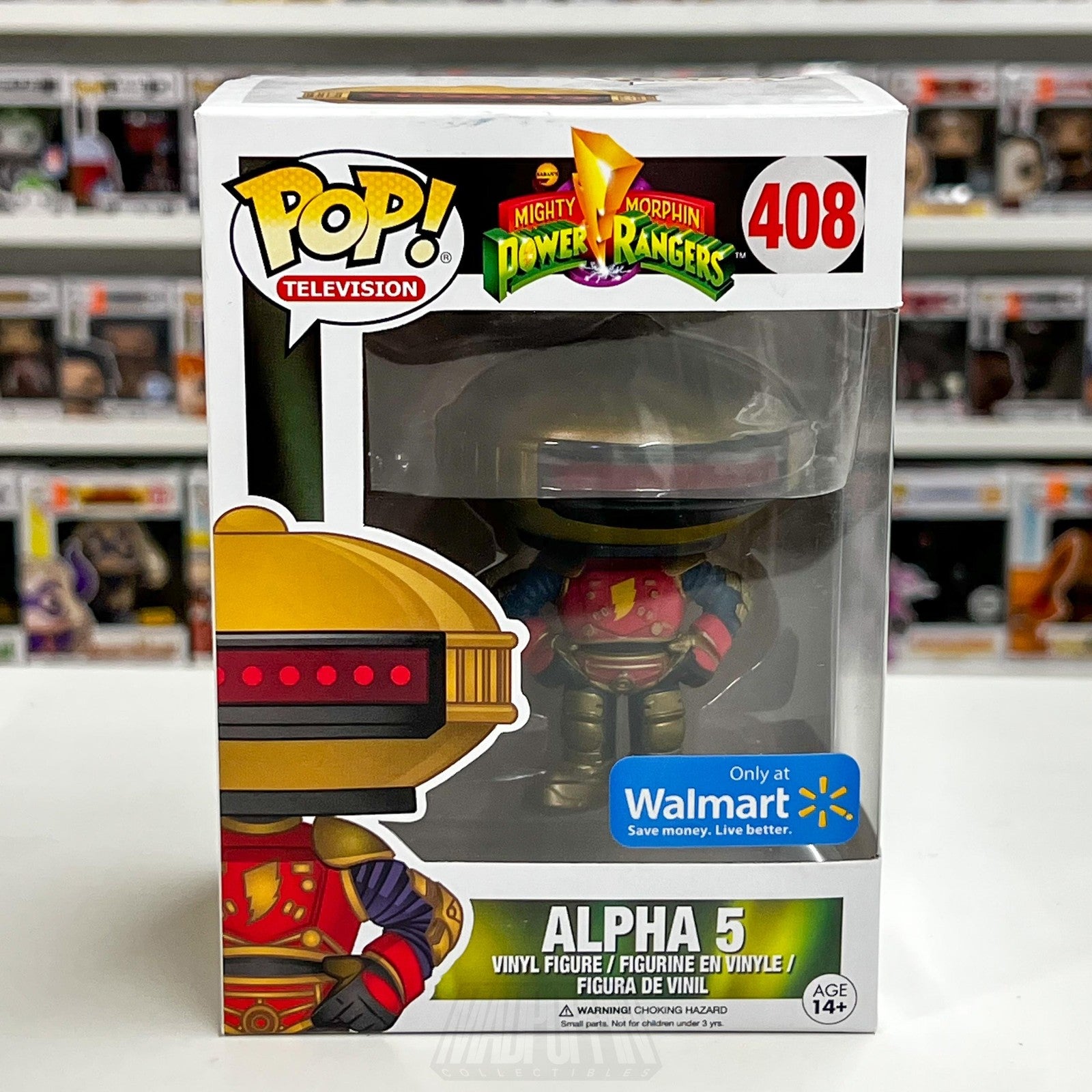 Funko Pop Television Alpha 5 Mighty Morphin Power Rangers  MMPR 408 Walmart Toy