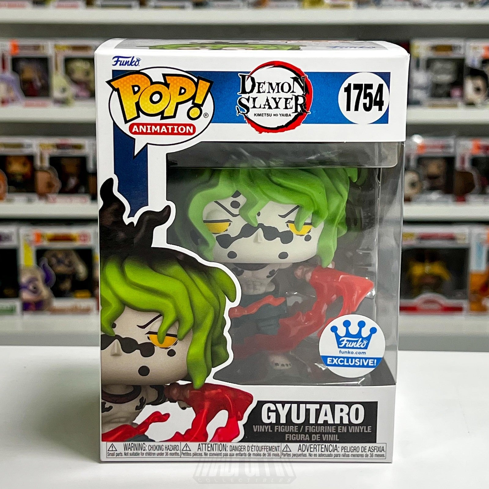 Funko Pop Animation Demon Slayer Kimetsu no Yaiba Gyutaro 1754 Funko Anime Vinyl