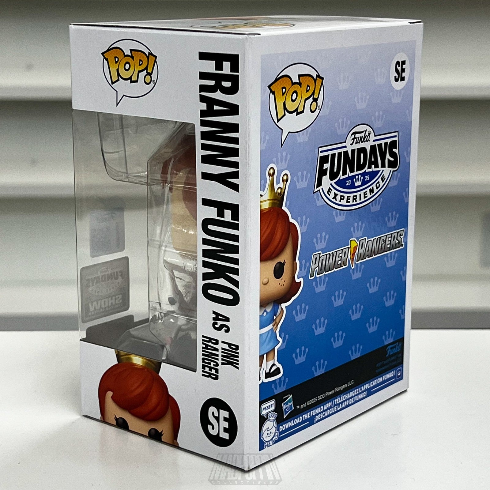 Funko Pop Fundays Franny Mighty Morphin Pink Ranger Metallic Show 100 PCS MMPR