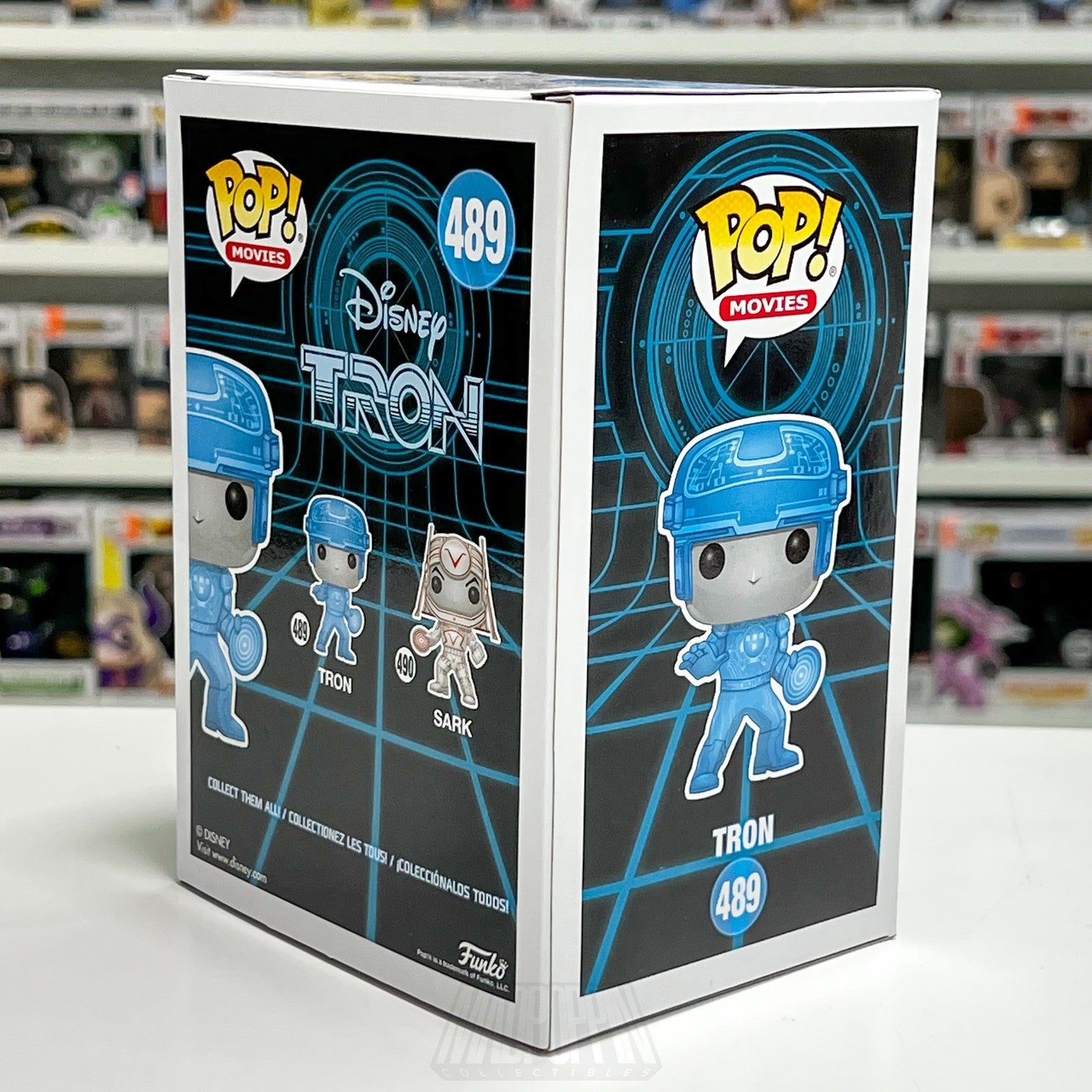 Funko Pop! Movies Disney Tron #489 Glow in the Dark GITD Vinyl Figure Toy SciFi