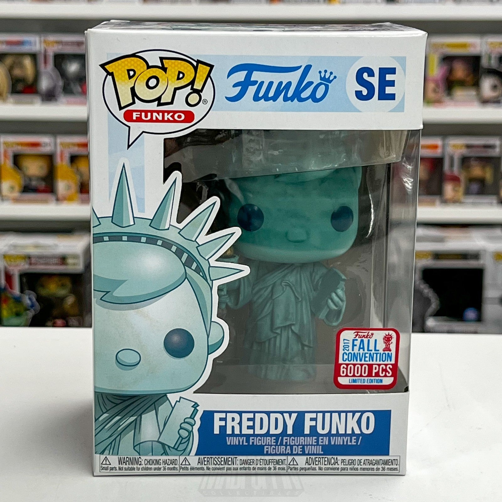 Funko Pop Freddy Statue Of Liberty New York Comic Con SE 6000 PCS Vinyl Figure0