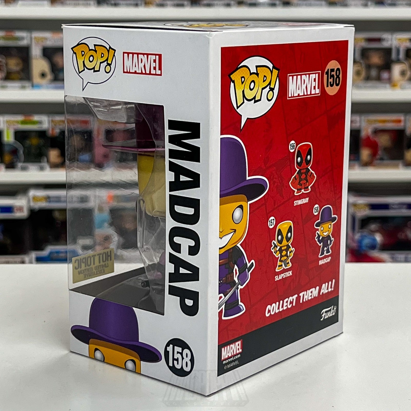 Funko Pop Marvel Madcap Metallic Chase Hot Topic 158 Deadpool Toy Vinyl Figure2