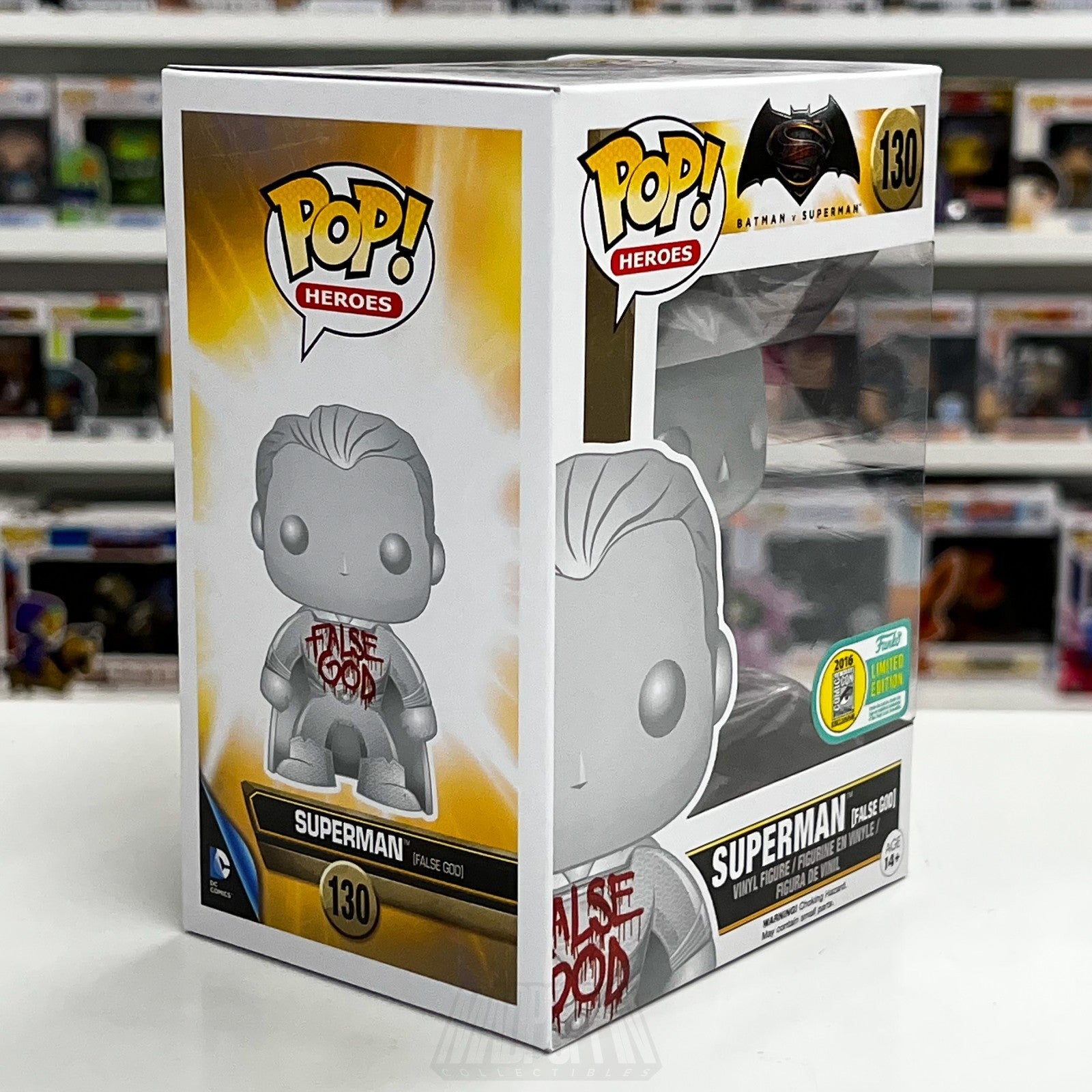 Funko Pop DC Batman vs Superman False God SDCC 130 Con Sticker Toy Vinyl Figure5