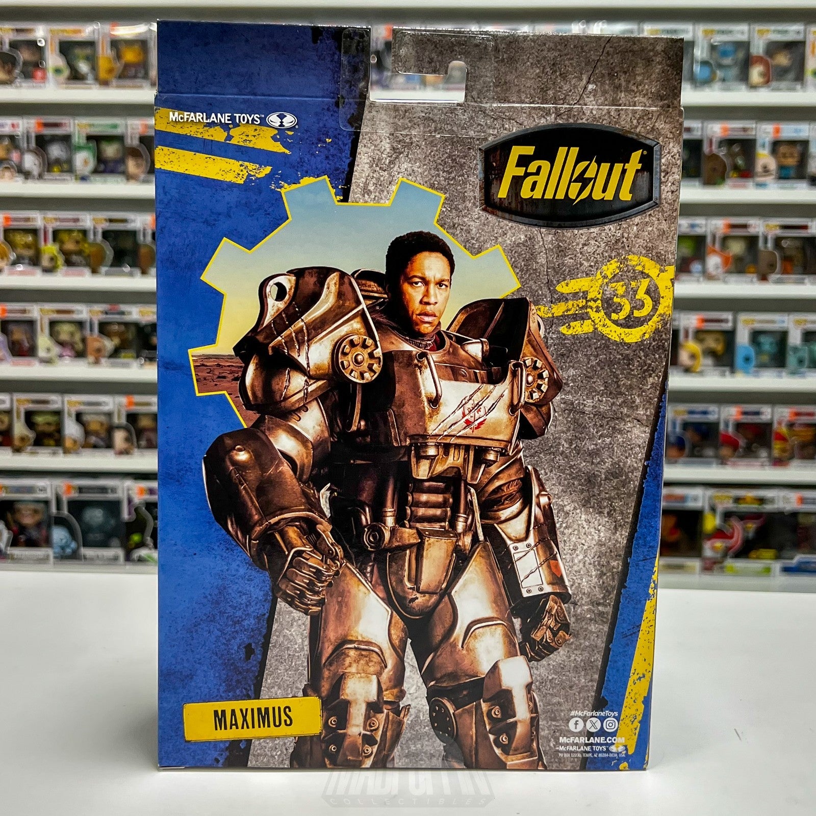 McFarlane Toys Fallout Maximus 7 Inch Action Figure Video Game Bethseda IN HAND