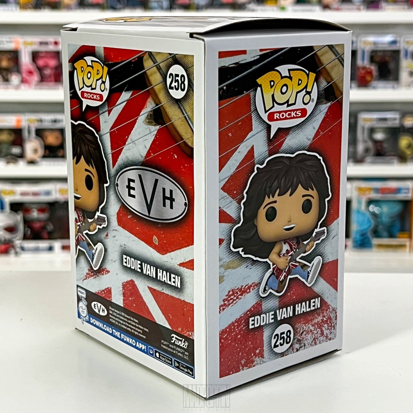 Funko Pop Rocks Eddie Van Halen Vaulted Guitar Legend Hard Heavy Glam Metal 258