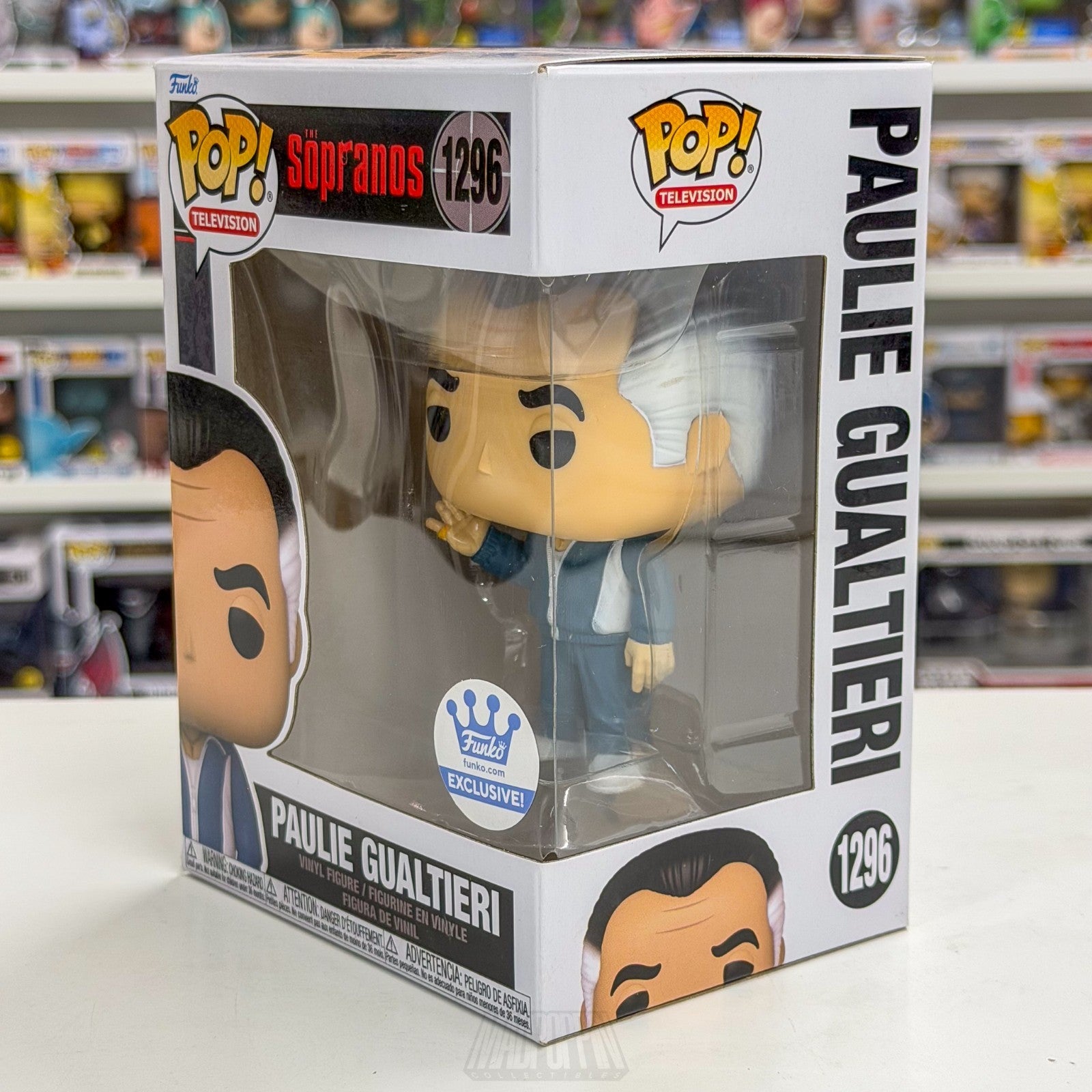 Funko Pop TV Sopranos Paulie Gualtieri Funko Shop 1296 Mafia Toy Vinyl Figure1