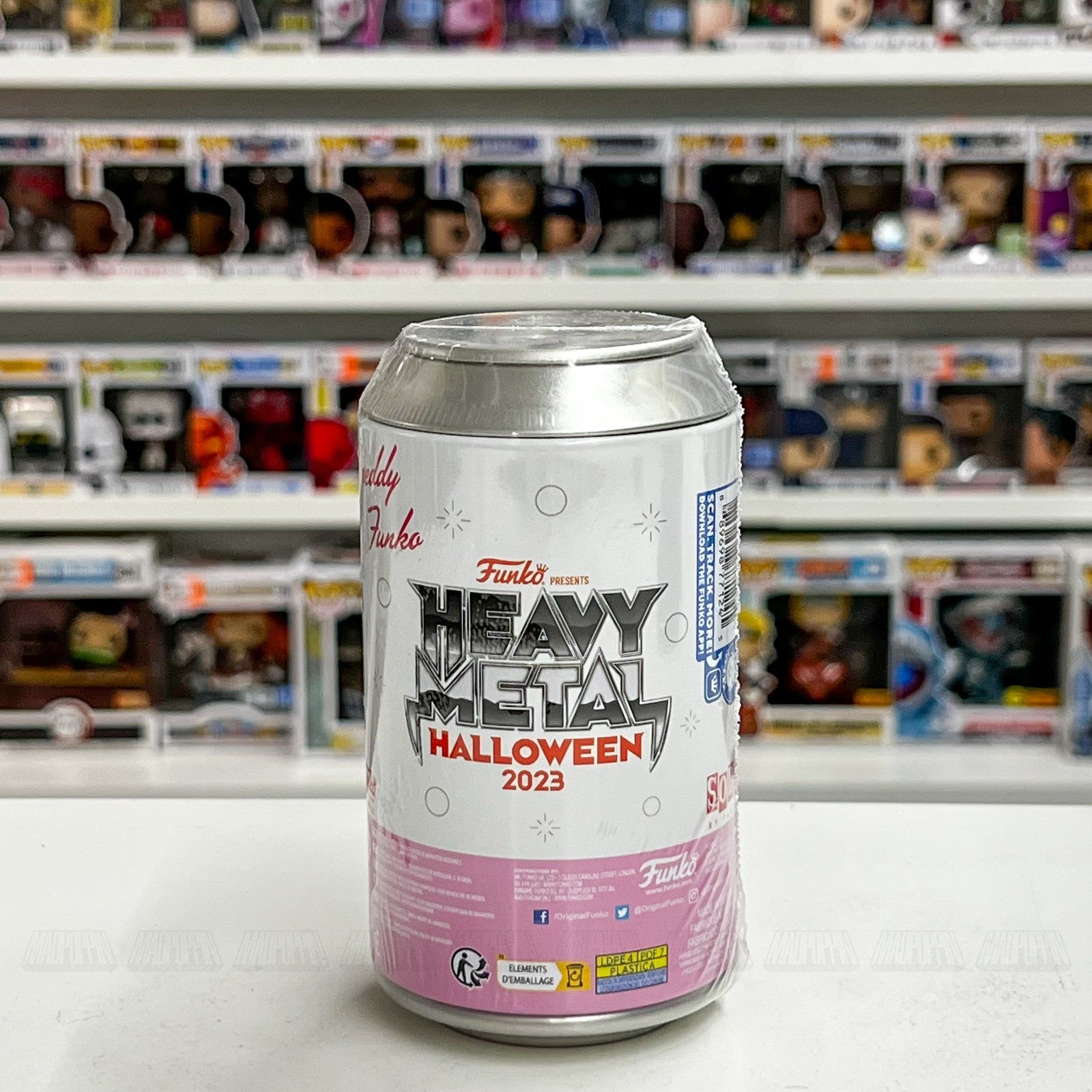 Funko Soda Freddy as Devil NYCC Heavy Metal Pink Gradient Limited 5000 pcs NEW