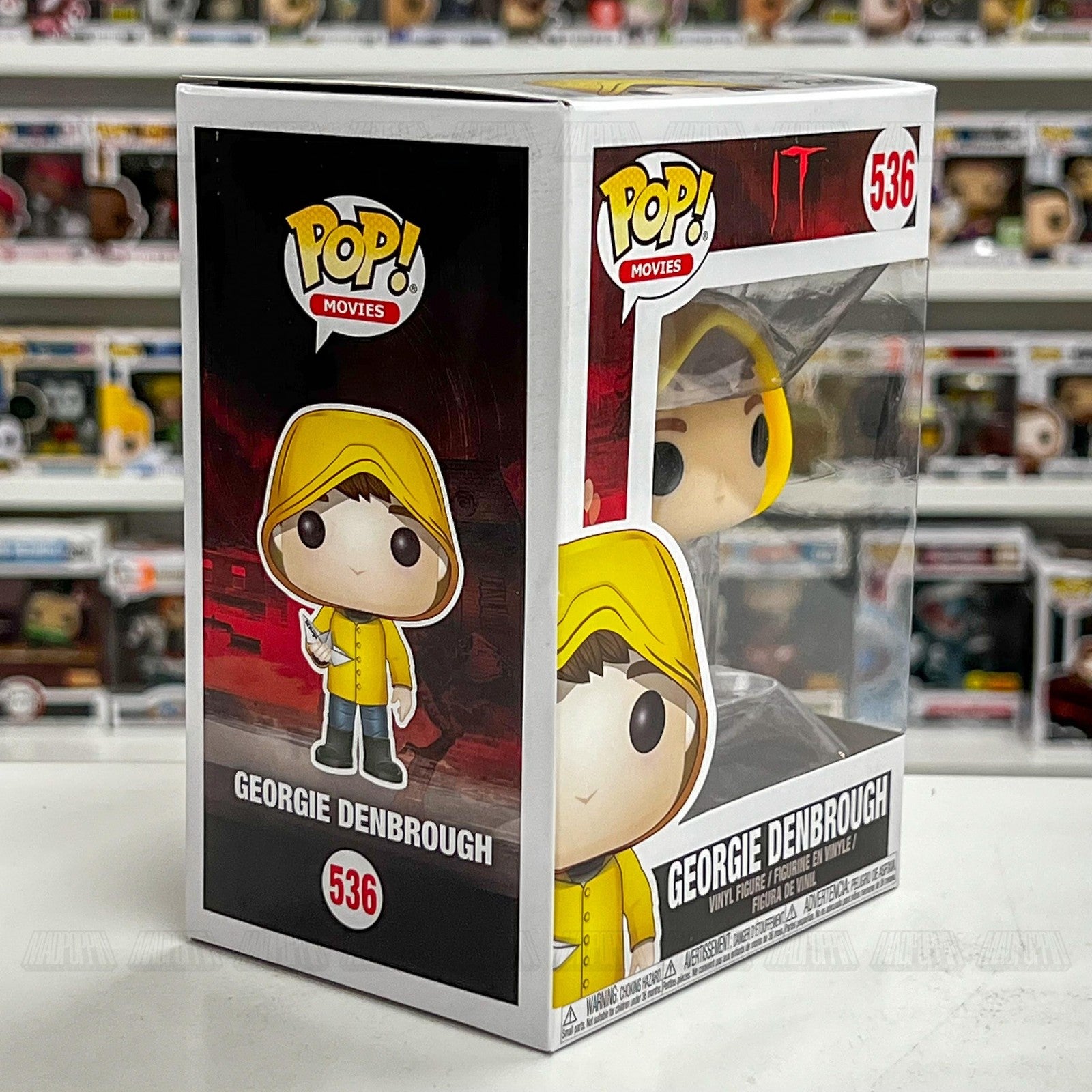 Funko Pop Movies IT Georgie Denbrough Vinyl Figure 536 Collectible Horror New