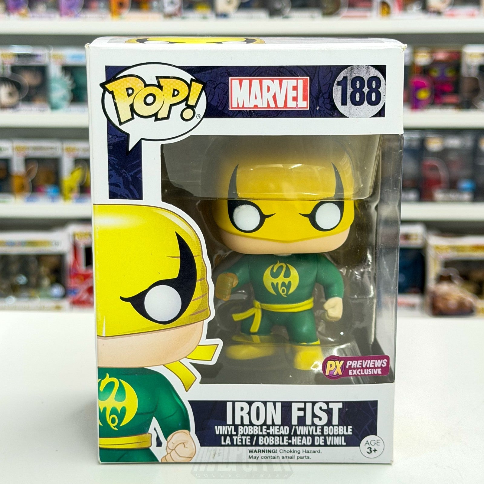 Funko Pop Marvel Iron Fist PX Previews Exclusive 188 Danny Rand Toy Vinyl Figure0