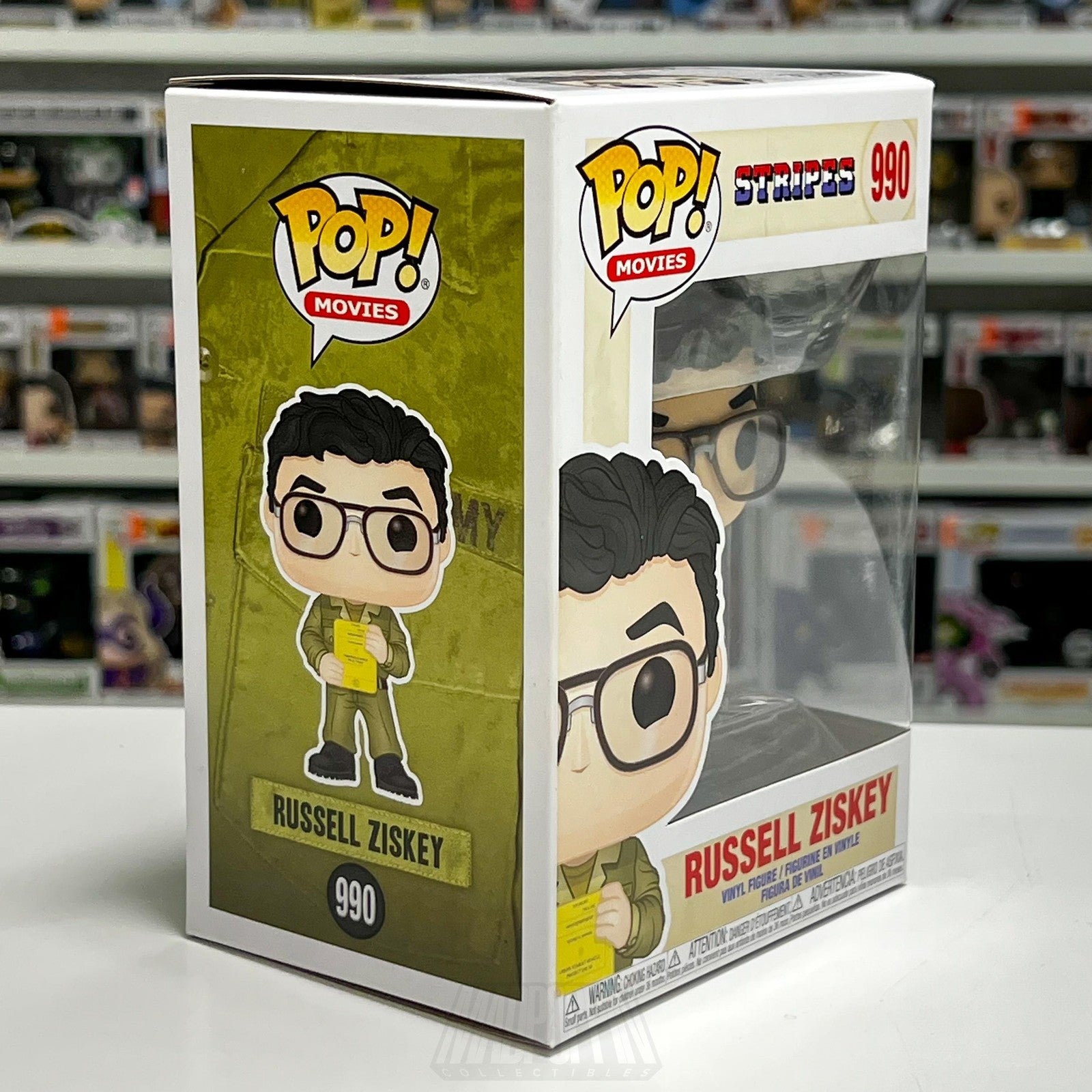 Funko Pop! Movies Stripes Russell Ziskey #990 Vinyl Figure New In Box 2020 Toy