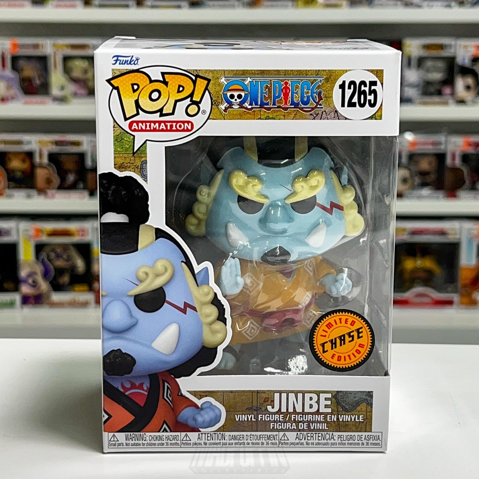 Funko Pop! Animation One Piece Jinbe 1265 CHASE Limited Edition Vinyl Anime Fig