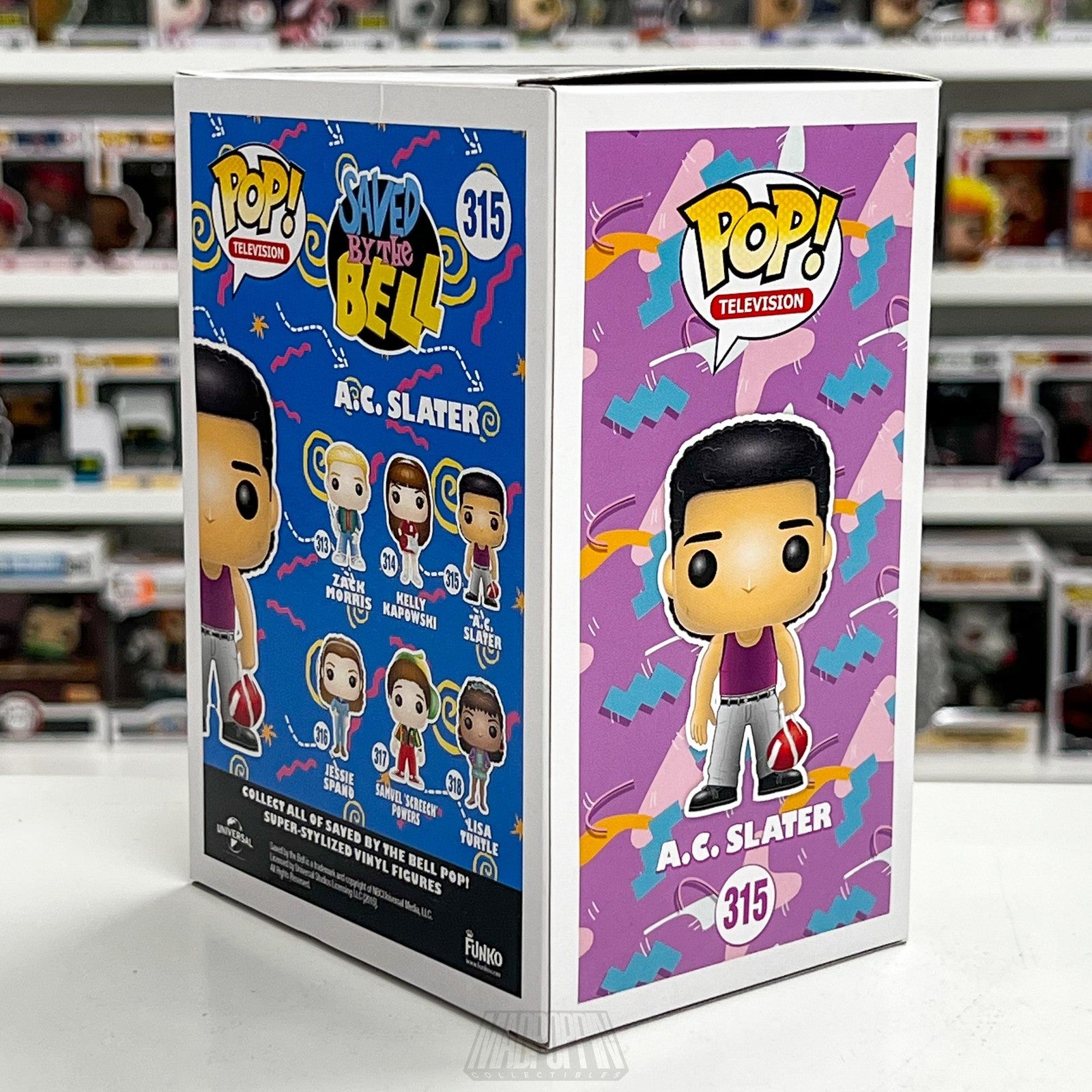 Funko Pop Saved By The Bell A.C. Slater 315 TV Vinyl Figure Collectible Boxed