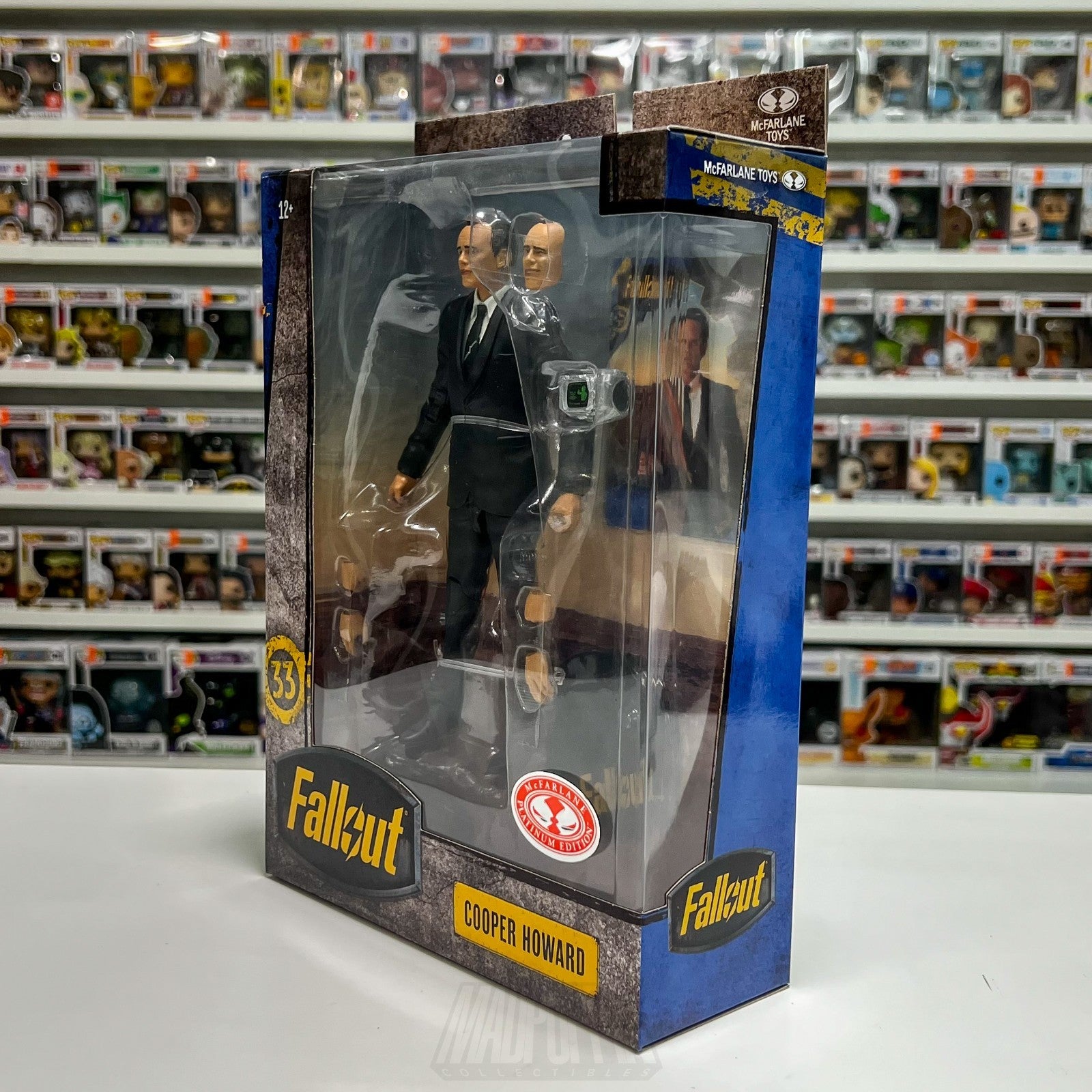 McFarlane Toys Fallout Cooper Howard RED PLATINUM 7" CHASE Figure Video Game NIB