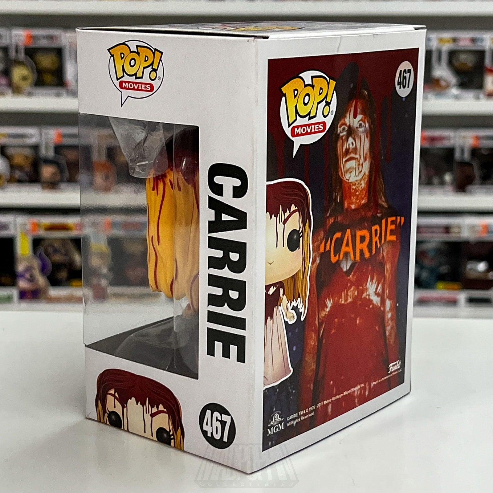 Funko Pop Movies Carrie 467 Vinyl Figure 2017 Horror NIB MGM Bloody Collectible