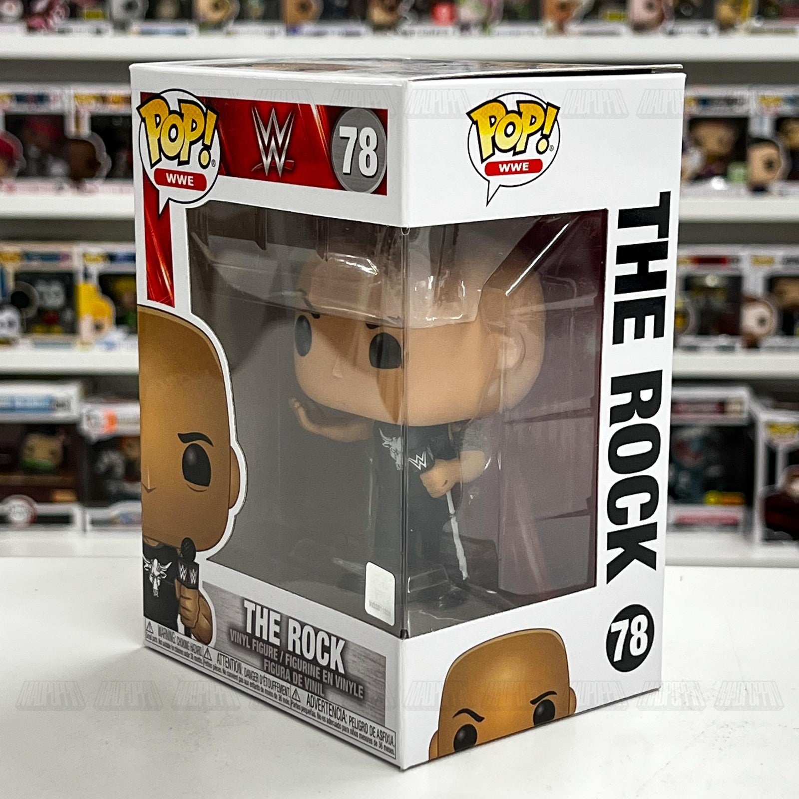 Funko Pop WWE The Rock Vinyl Figure #78 Collectible New In Box Wrestling Toy