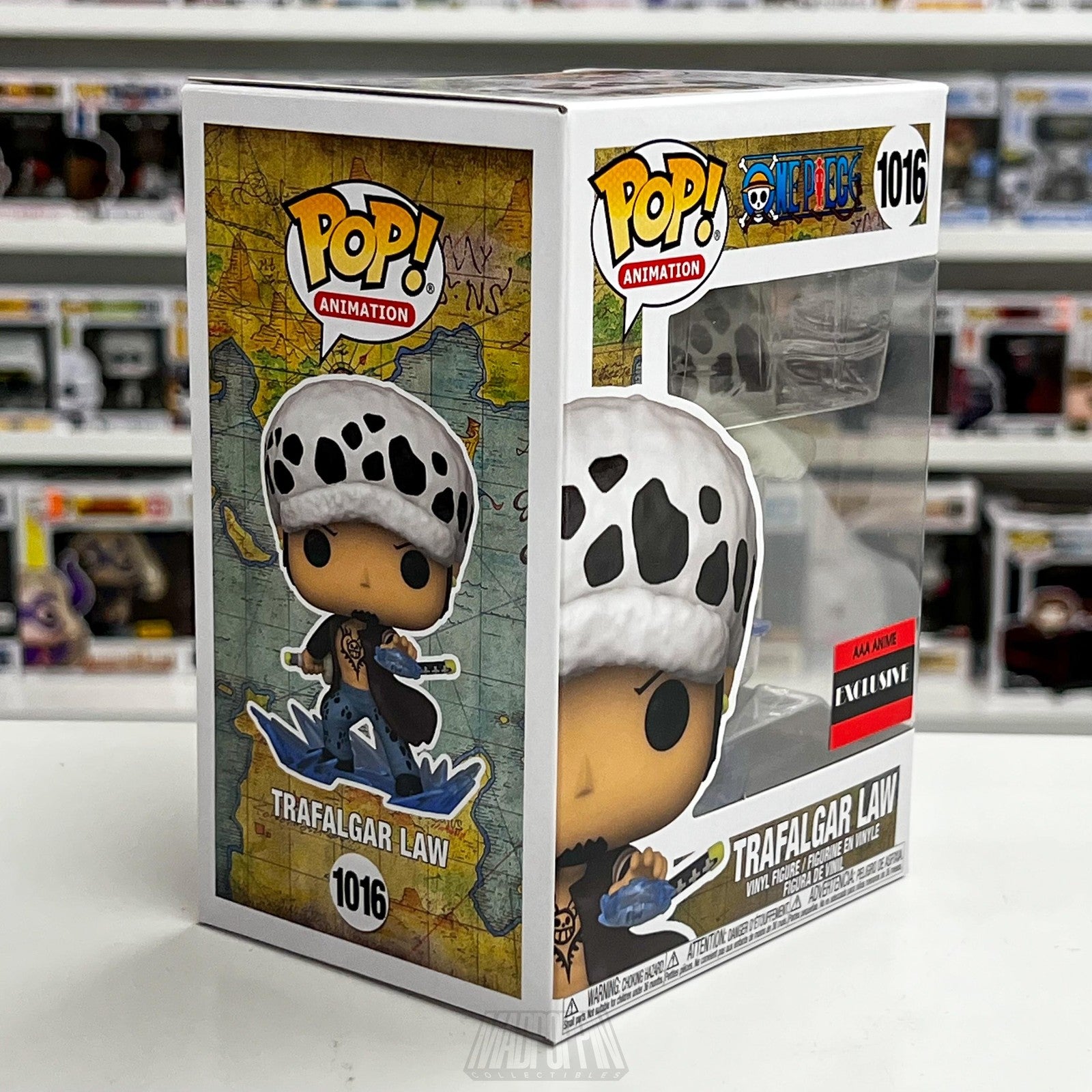 Funko Pop Animation One Piece Trafalgar Law AAA Anime Exclusive Figure 1016 New