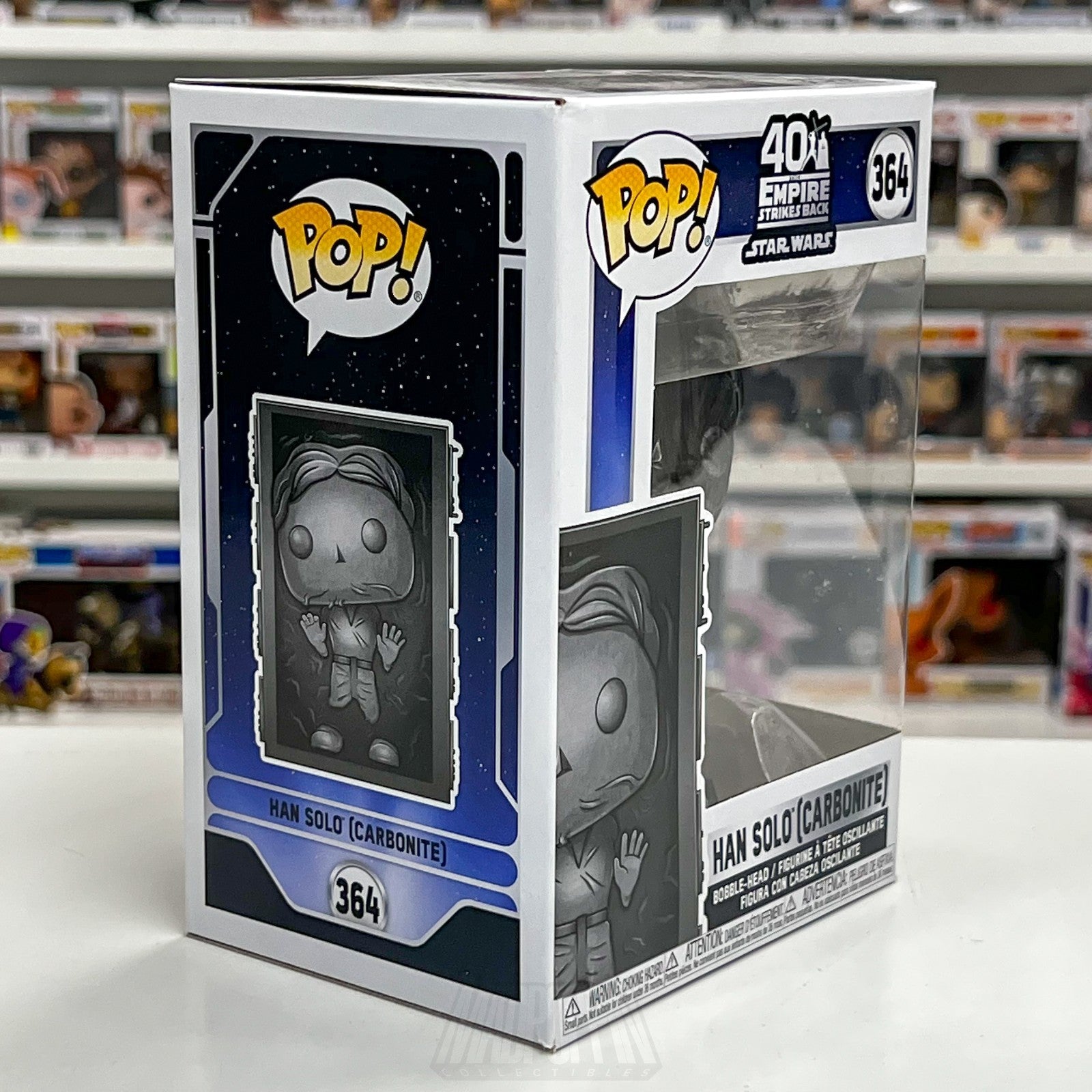 Funko Pop Star Wars Empire Strikes Back 40th Han Solo Carbonite 364 Vinyl Figure5
