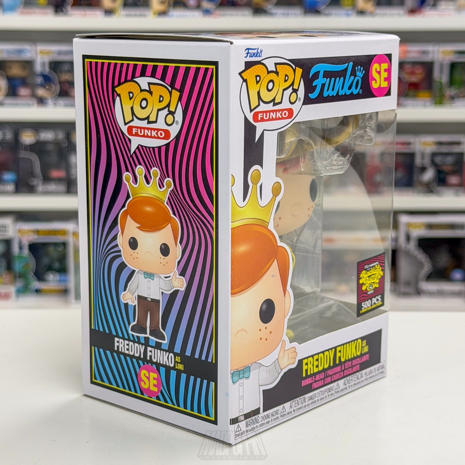 Funko Pop Fundays Blacklight Battle Freddy as Loki Metallic LE 500 PCS SE Marvel5