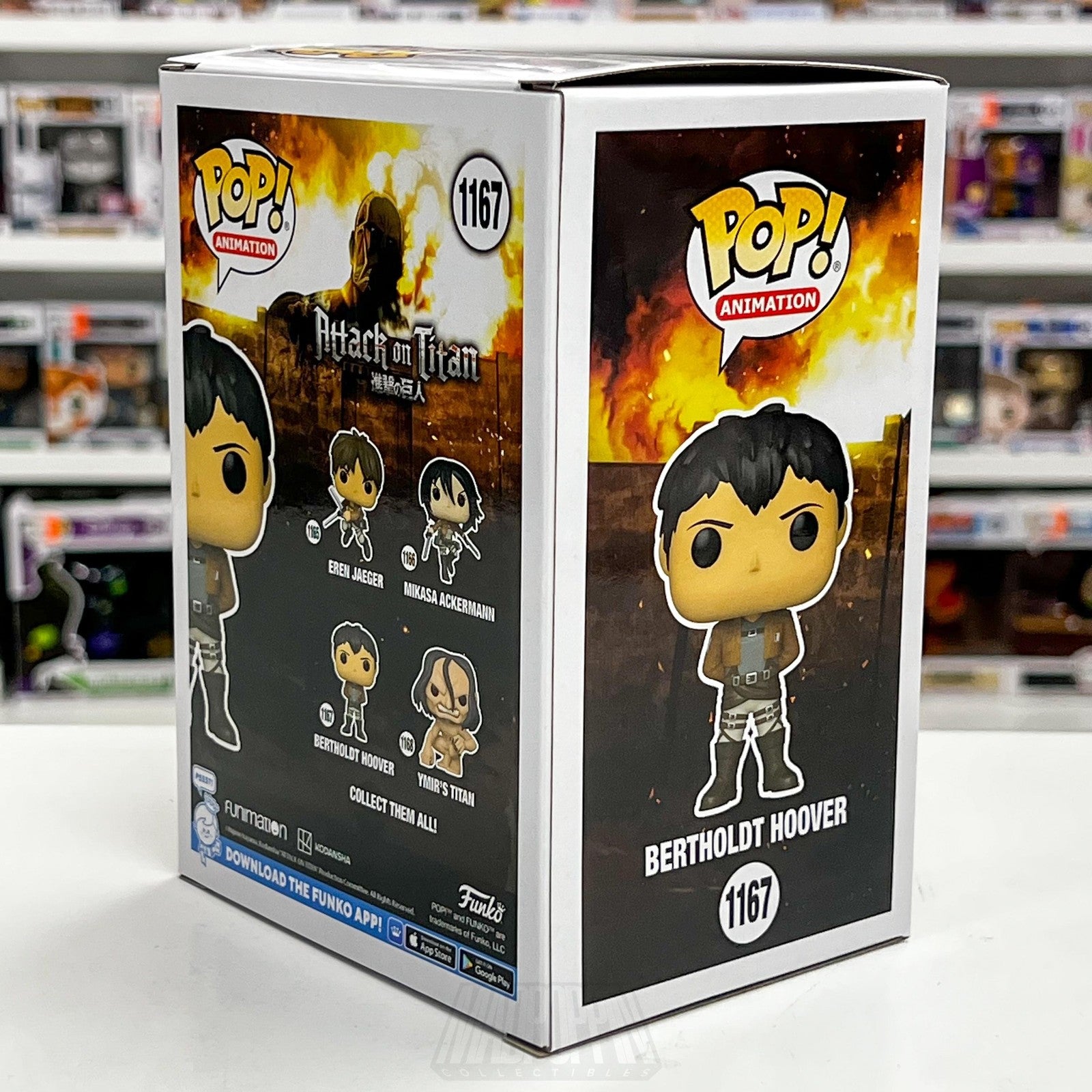 Funko Pop Anime Attack On Titan Bertholdt Hoover 1167 Vinyl Figure AOT Animation4