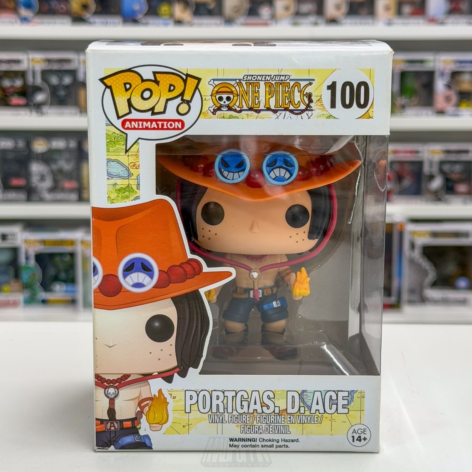 Funko Pop Anime One Piece Portgas D Ace 100 ORIGINAL 2016 RELEASE Manga Figure0