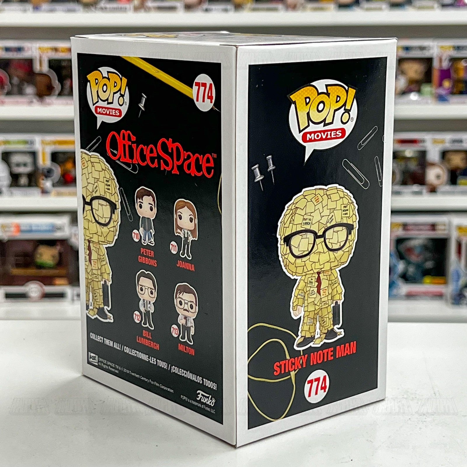 Funko Pop Movies Office Space Sticky Note Man #774 ThinkGeek Exclusive Vinyl