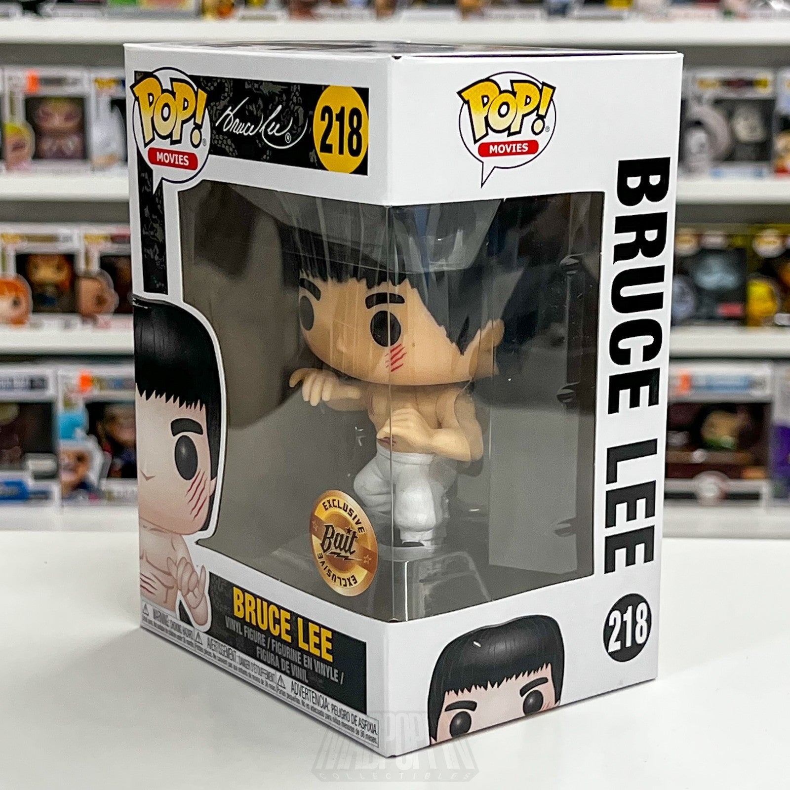 Funko Pop Movies Bruce Lee Enter The Dragon White Pants BAIT 218 Vinyl Figure1