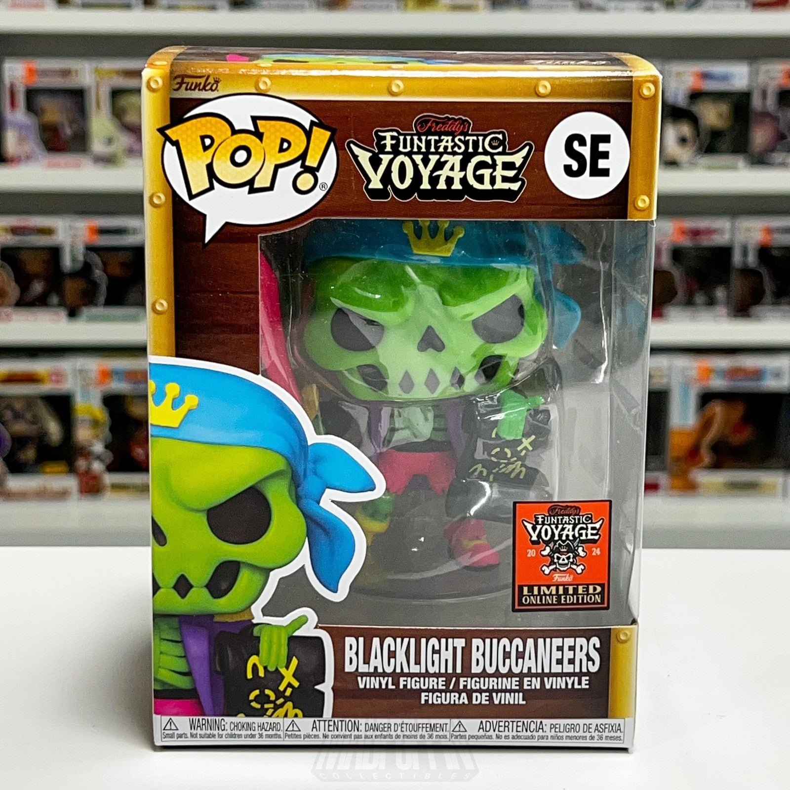 Funko Pop Blacklight Buccaneers SE Funtastic Voyage Fundays Vinyl Figure Limited