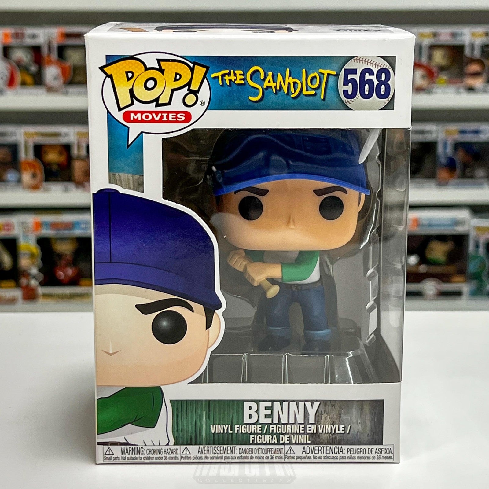 Funko Pop Movies The Sandlot Benny Rodriguez 568 Vinyl Figure Baseball Classic