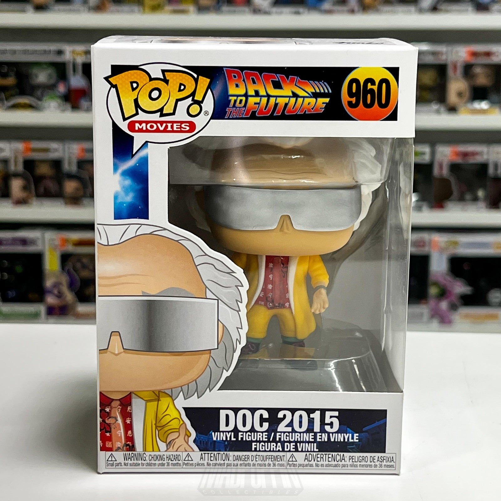 Funko Pop! Movies Back to the Future Doc Brown 2015 #960 Vinyl Figure New Toy
