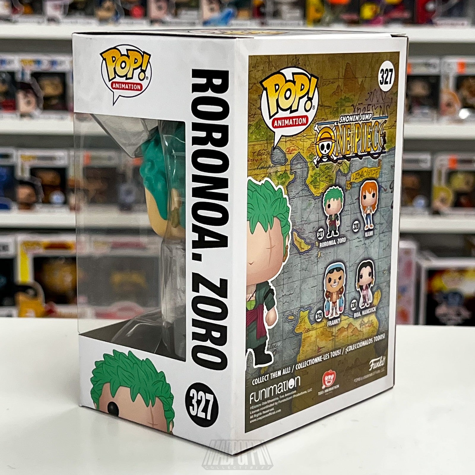 Funko Pop Animation One Piece Roronoa Zoro Vinyl Figure #327 New Collectible Box