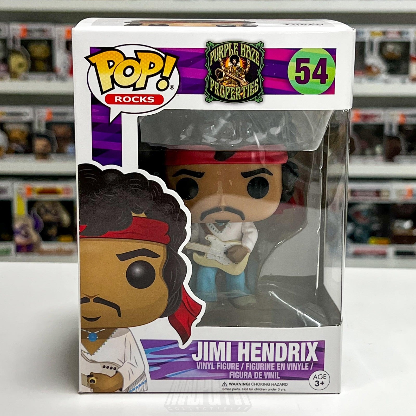 Funko Pop! Rocks Jimi Hendrix 54 Woodstock Vinyl Figure Collectible Toy Music