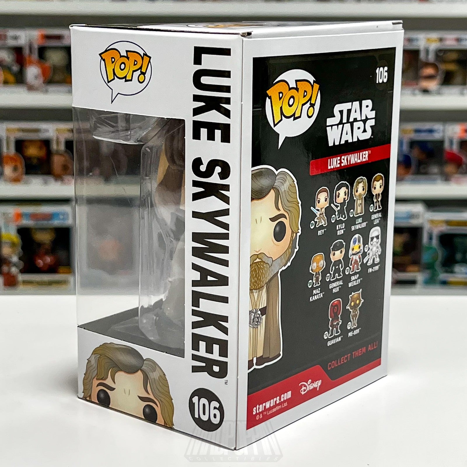 Funko Pop Star Wars Luke Skywalker Beard 106 Jedi Vinyl Bobble-Head Figure Toy