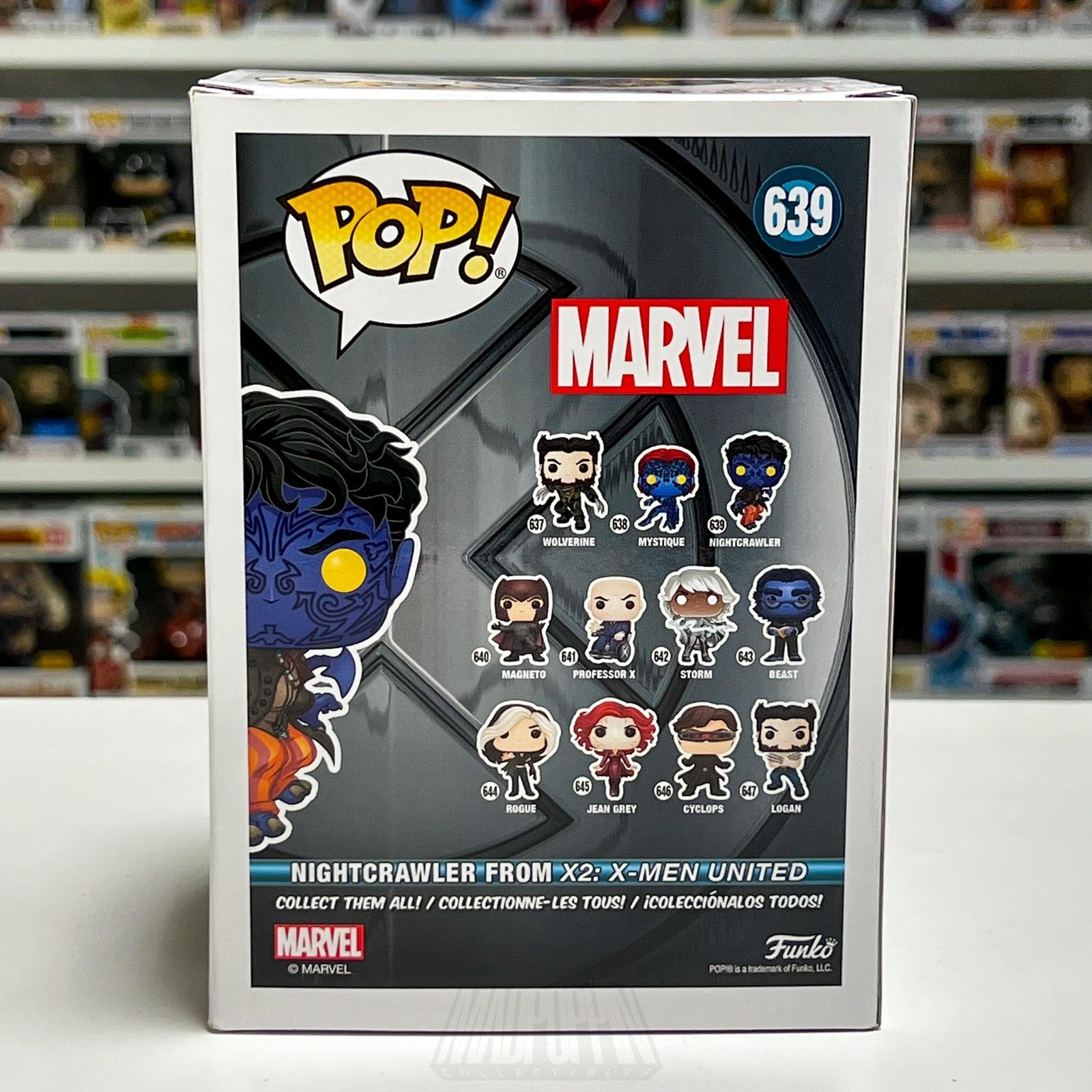 Funko Pop Marvel Nightcrawler 639 Mutant BobbleHead Figure X2 X-Men United Movie