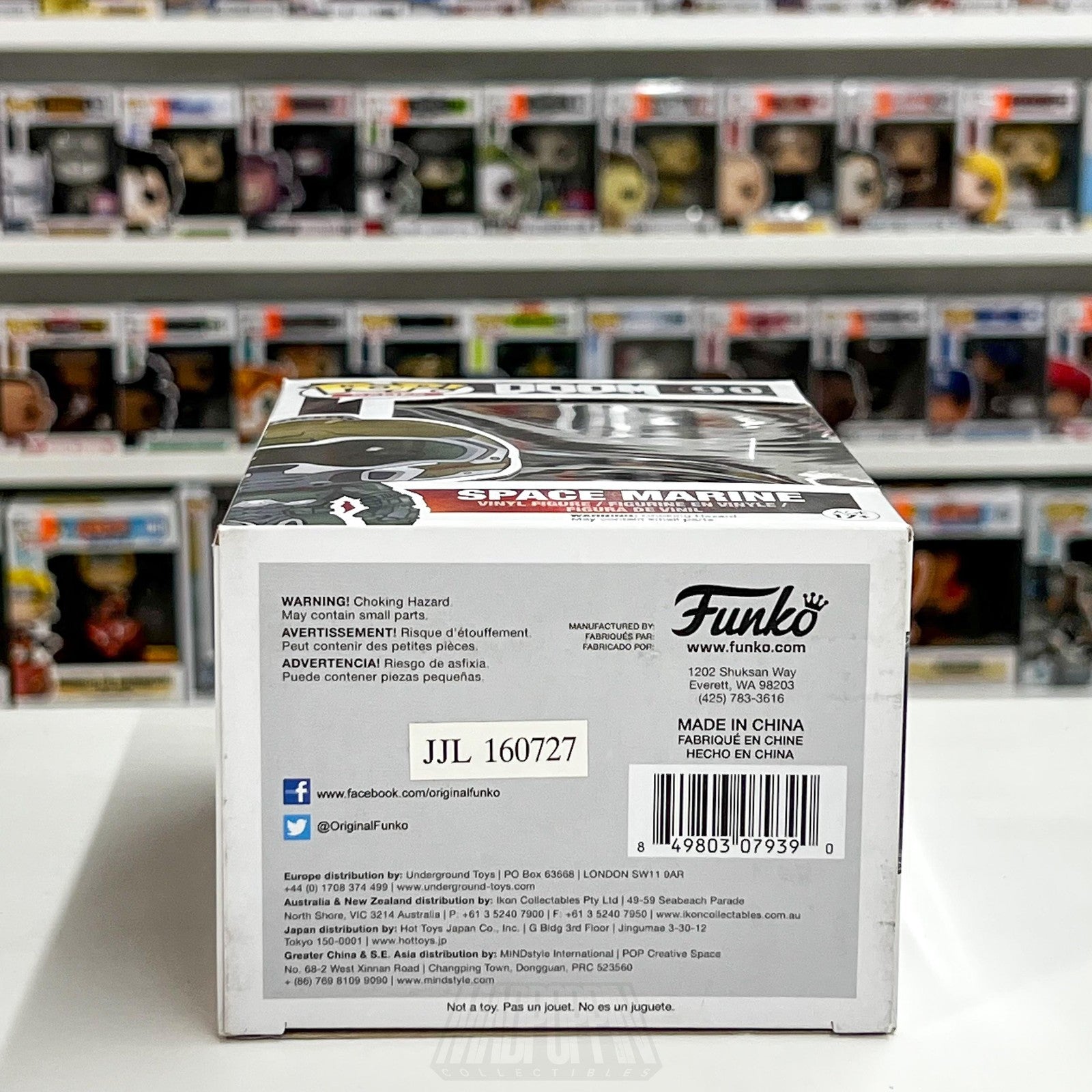 Funko Pop Video Games DOOM Space Marine #90 Vinyl Figure Boxed 2016 Bethesda Toy