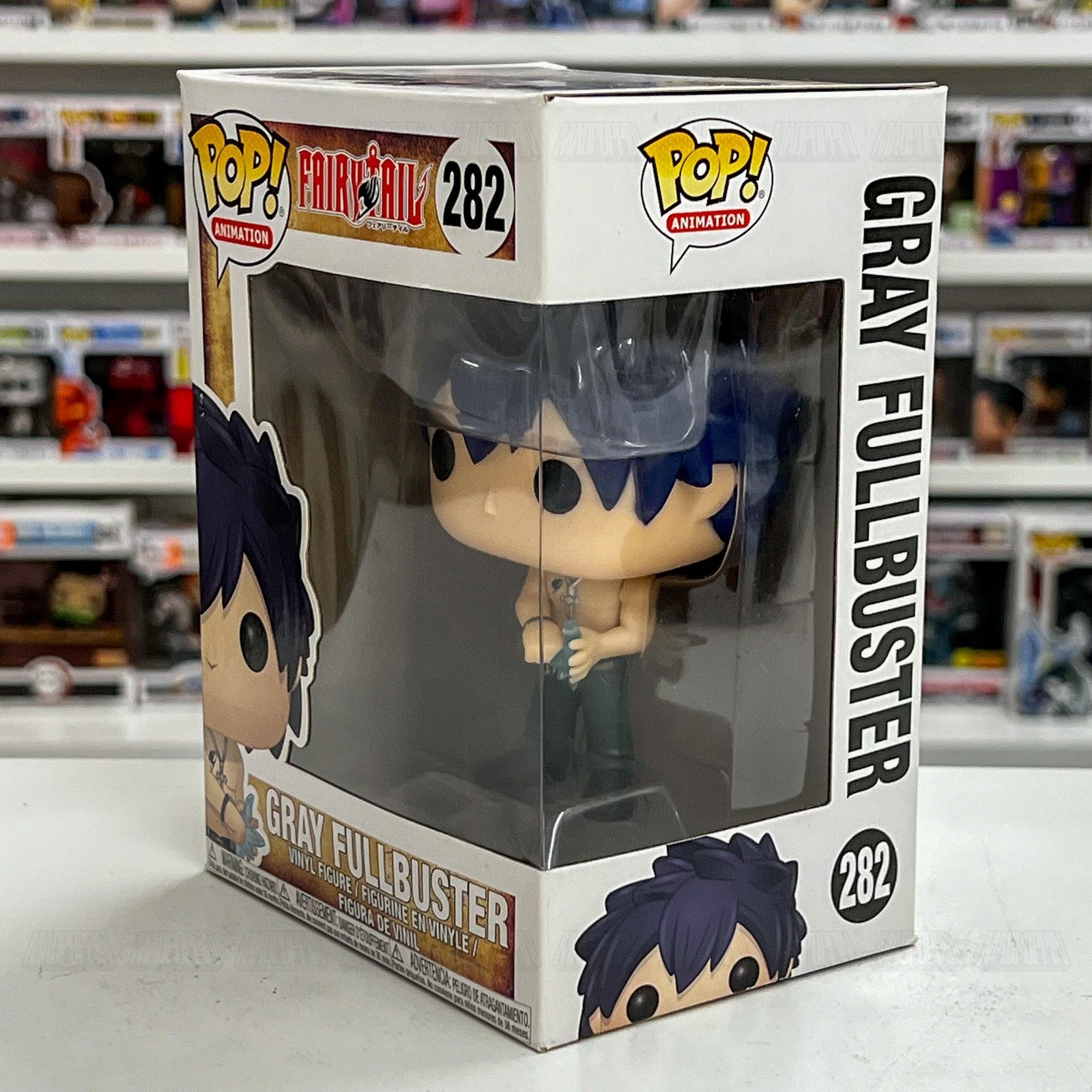 Funko Pop Animation Fairy Tail Gray Fullbuster #282 Vinyl Figure Anime Boxed