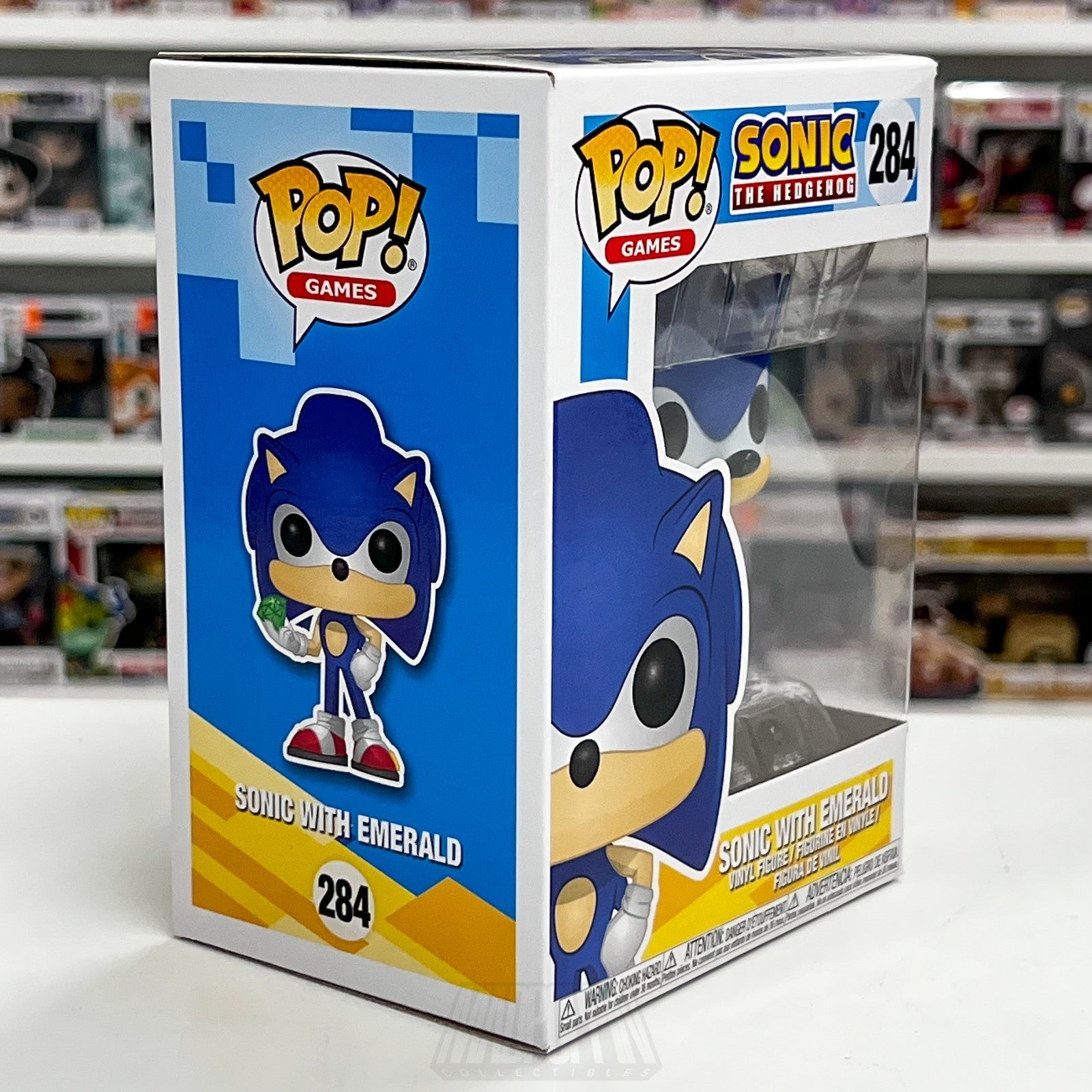 Funko Pop Video Games Sonic The Hedgehog With Emerald 284 Sega Toy Vinyl Figure5