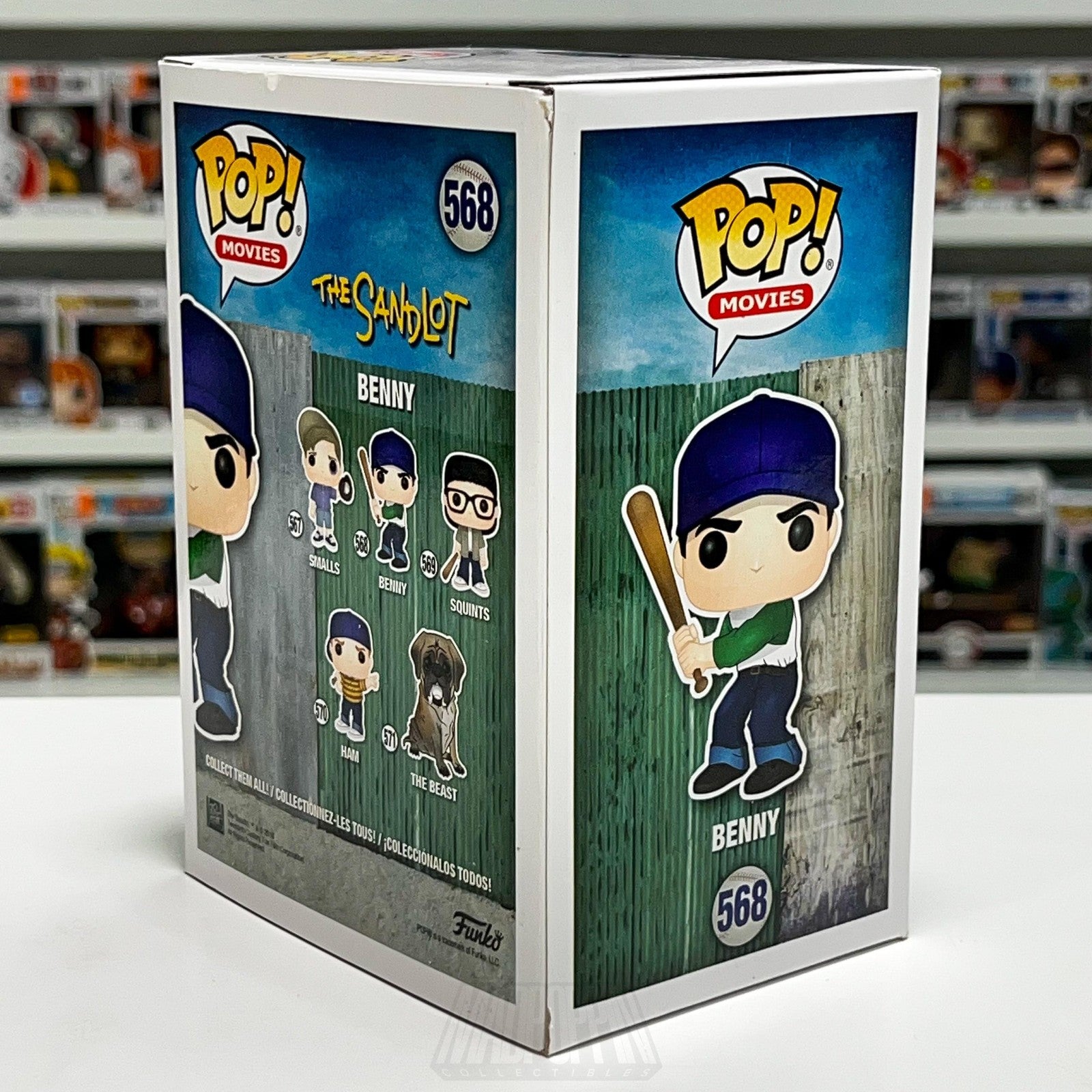 Funko Pop Movies The Sandlot Benny Rodriguez 568 Vinyl Figure Baseball Classic
