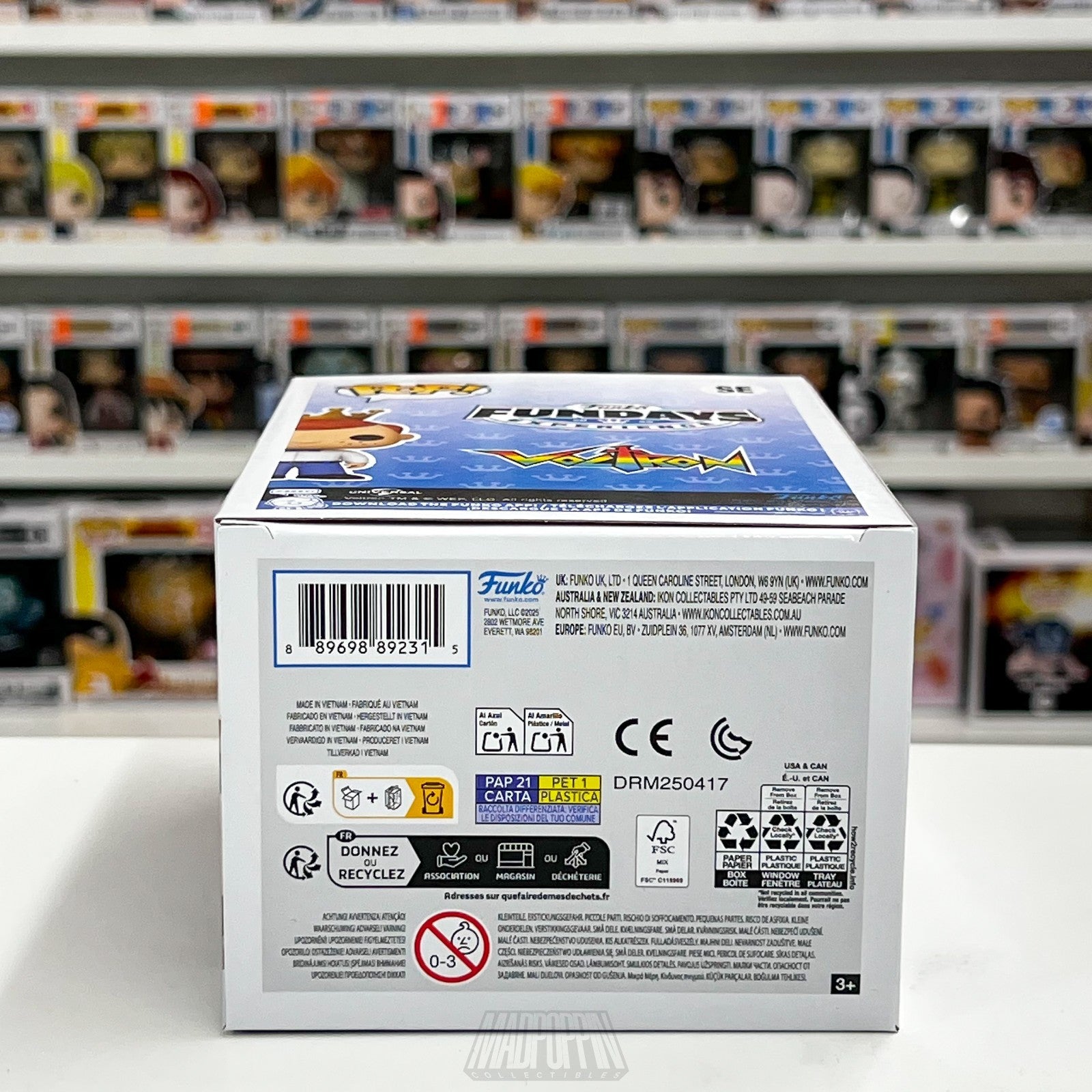 Funko Pop Fundays 2025 Freddy as Voltron Defender Universe Metallic 2000pcs SE