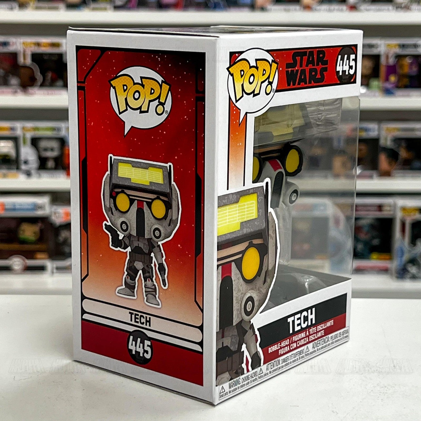 Funko Pop! Star Wars The Bad Batch Tech #445 Bobble-Head Vinyl Figure New In Box