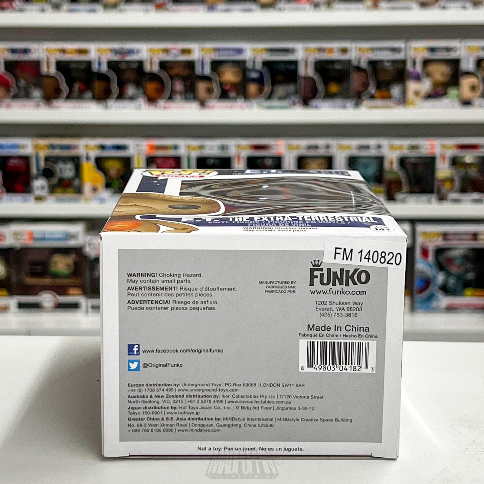 Funko Pop Movies Original E.T. The Extra-Terrestrial Vinyl Figure 130 Alien