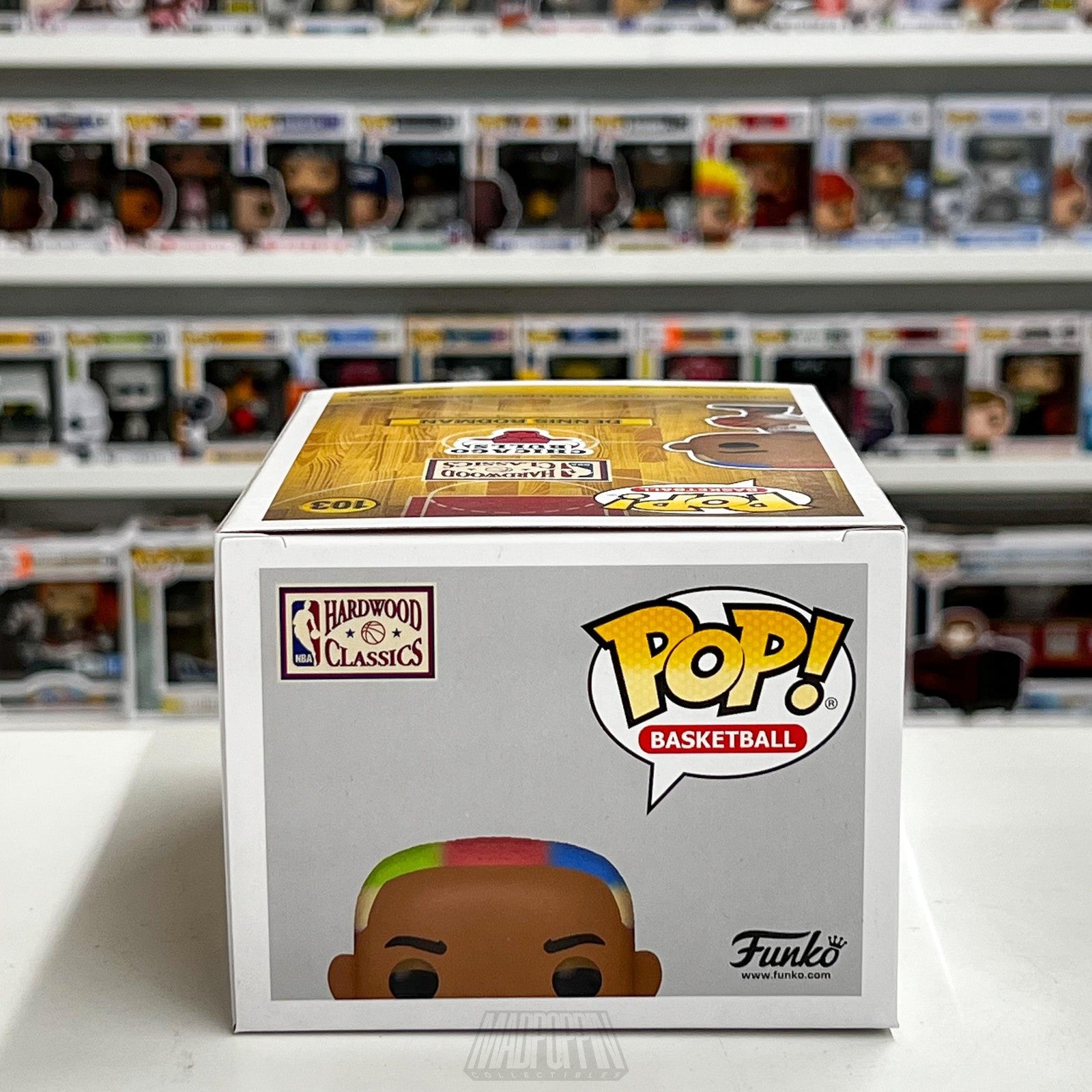 Funko Pop Dennis Rodman 103 Chicago Bulls NBA Hardwood Classics Basketball