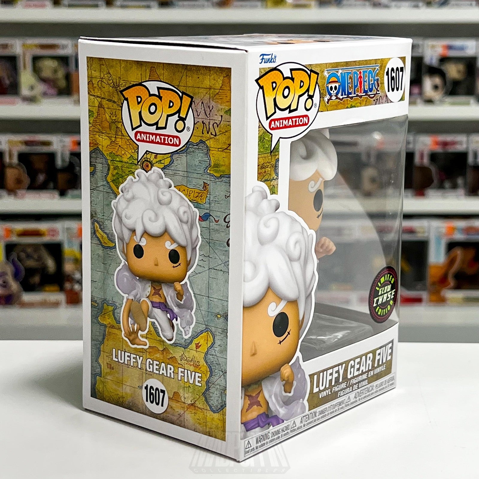 Funko Pop Animation One Piece Luffy Gear Five 1607 Glow Chase Figure Anime Vinyl
