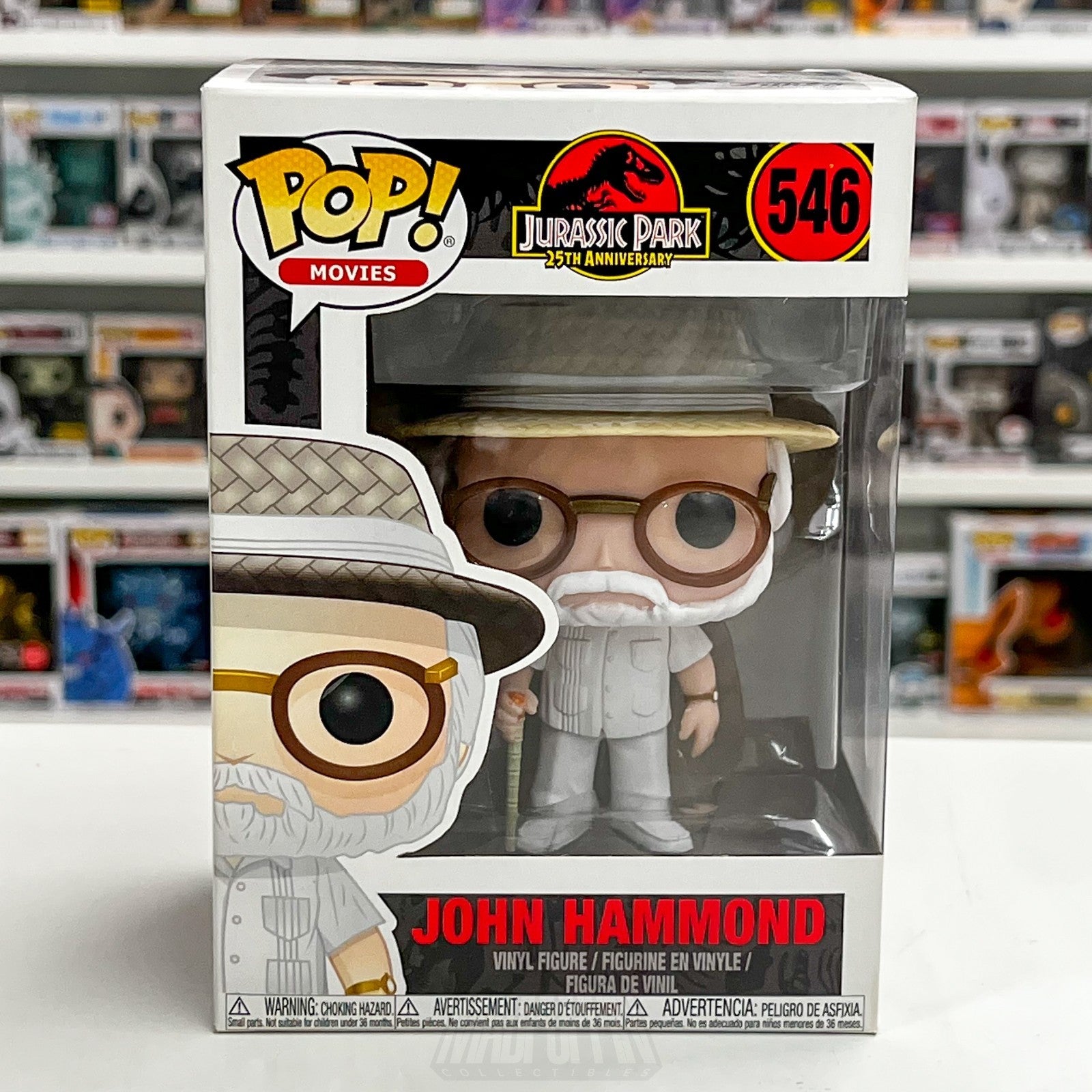 Funko Pop Movies Jurassic Park John Hammond  546 InGen Dinosaur Toy Vinyl Figure0