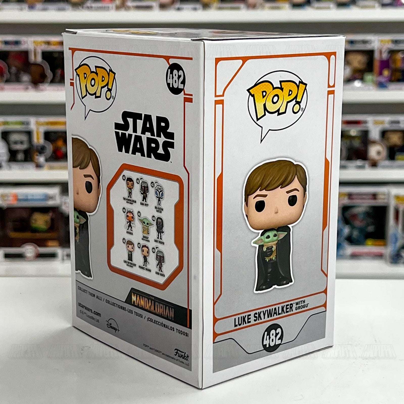 Funko Pop! Star Wars 482 Luke Skywalker with Grogu Mandalorian Figure Bobblehead