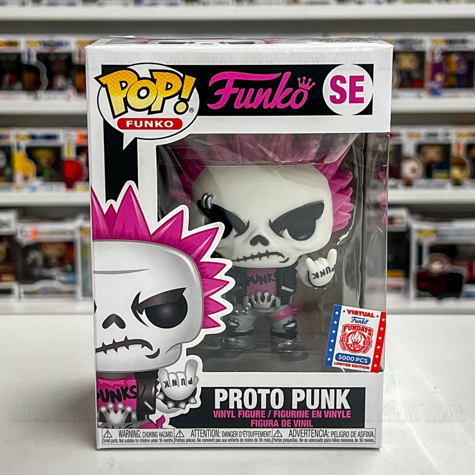 Funko Pop Proto Punk SE Vinyl Figure Limited Edition 5000 PCS Fundays Mohawk