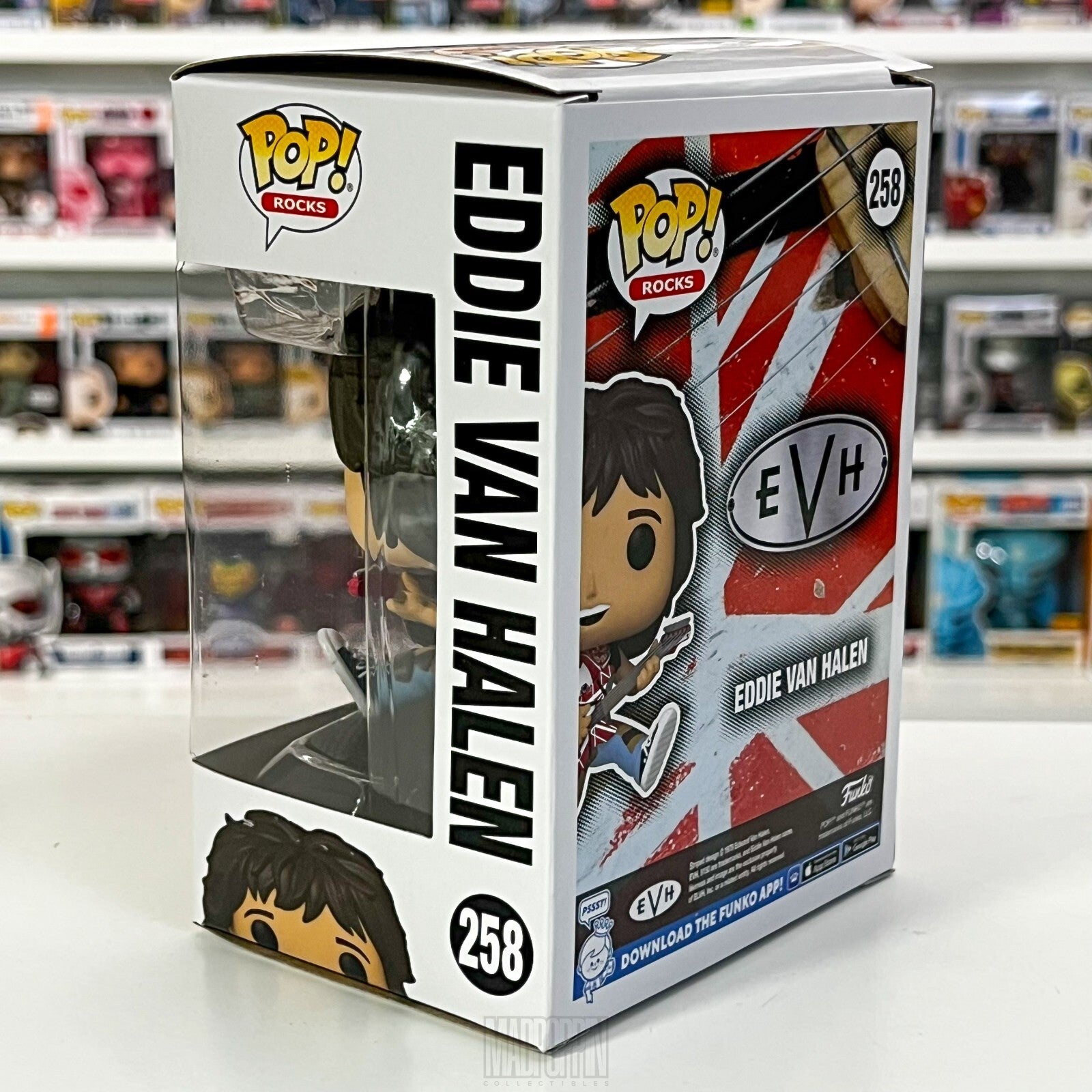 Funko Pop Rocks Eddie Van Halen Vaulted Guitar Legend Hard Heavy Glam Metal 258