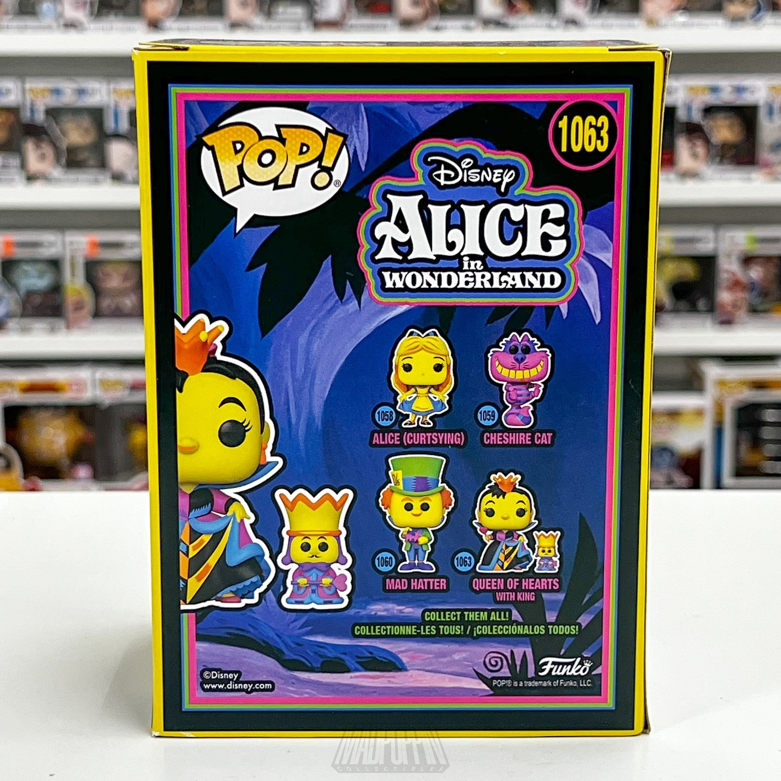 Funko Pop Alice in Wonderland Queen of Hearts 1063 Vinyl Figure Blacklight