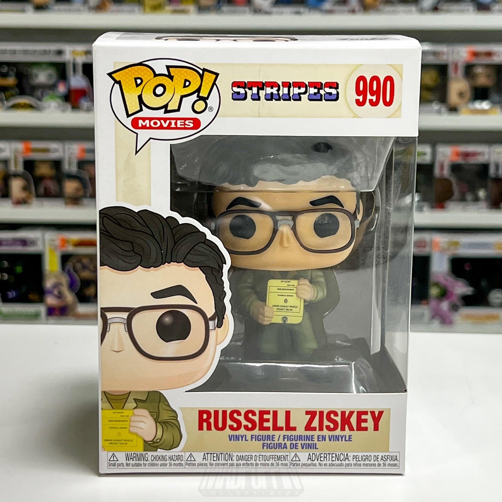 Funko Pop! Movies Stripes Russell Ziskey #990 Vinyl Figure New In Box 2020 Toy