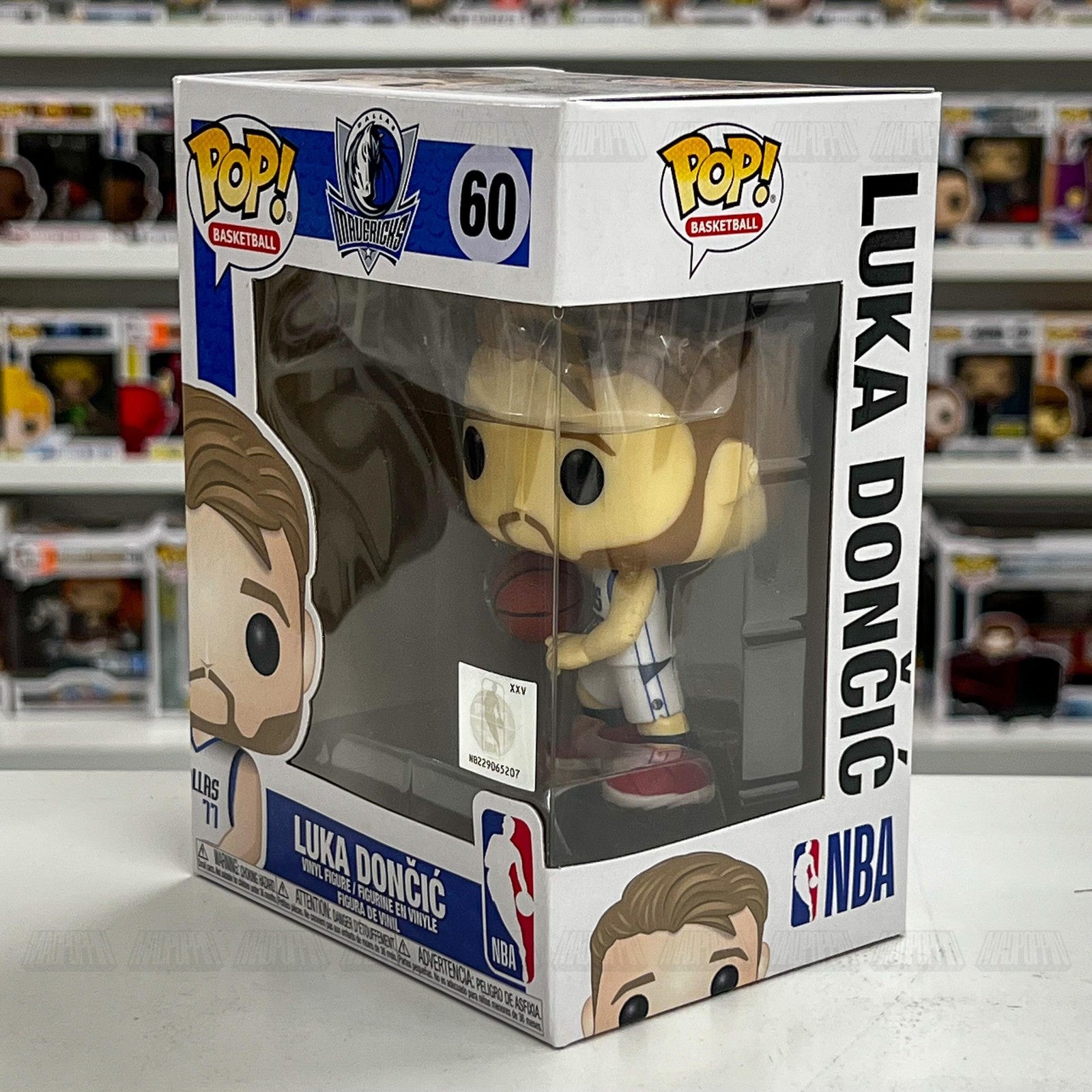 Funko Pop Luka Dončić NBA Dallas Mavericks Figure #60 Basketball Collectible NIB