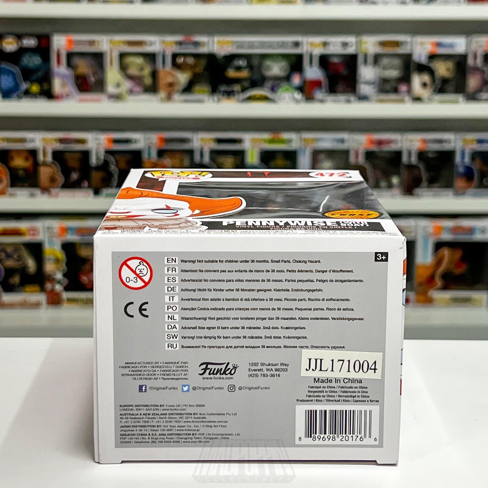 Funko Pop Movies IT Pennywise With Boat 472 Chase Sepia Limited Vinyl Figure NIB